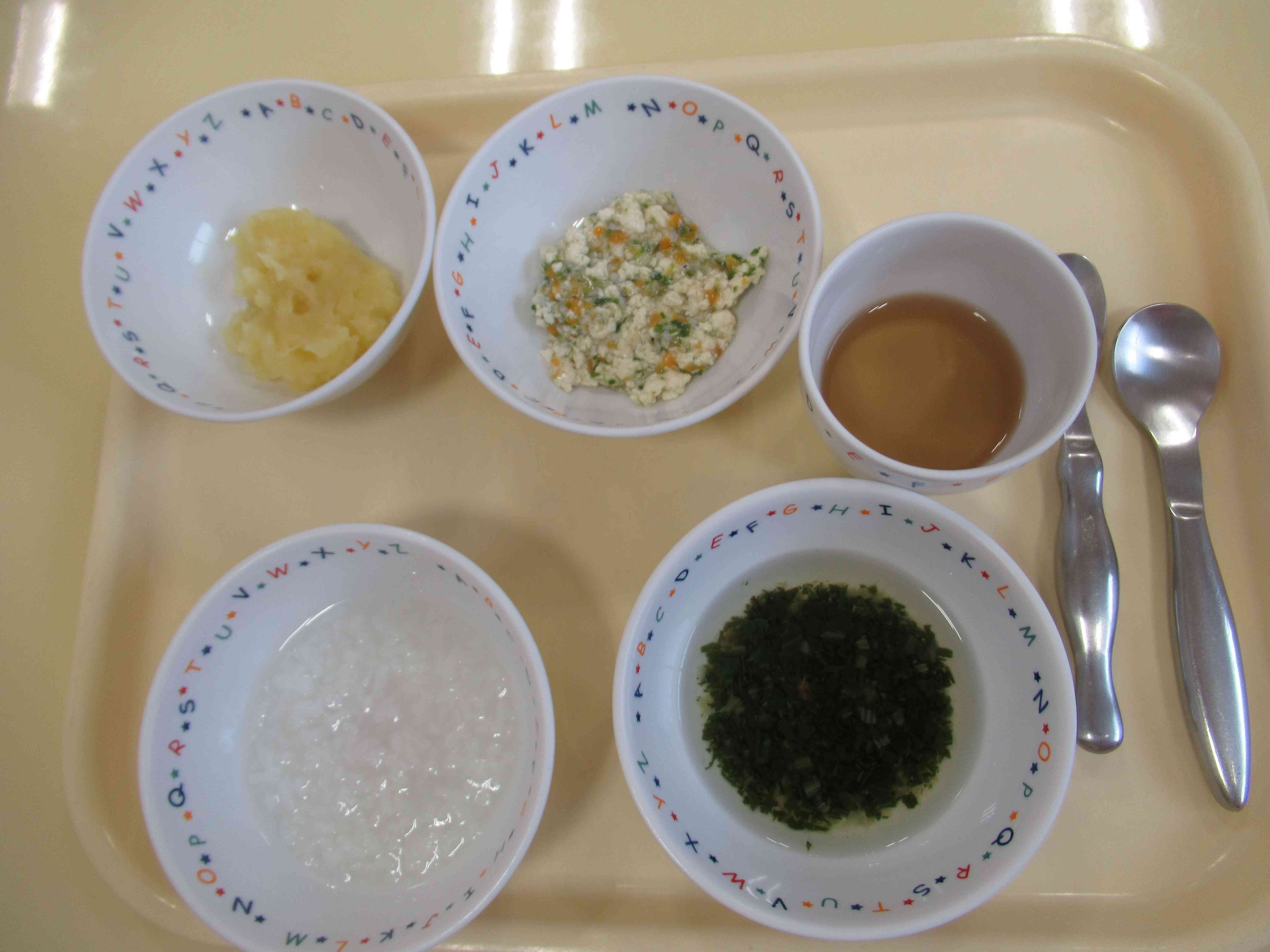 今日の離乳食です。