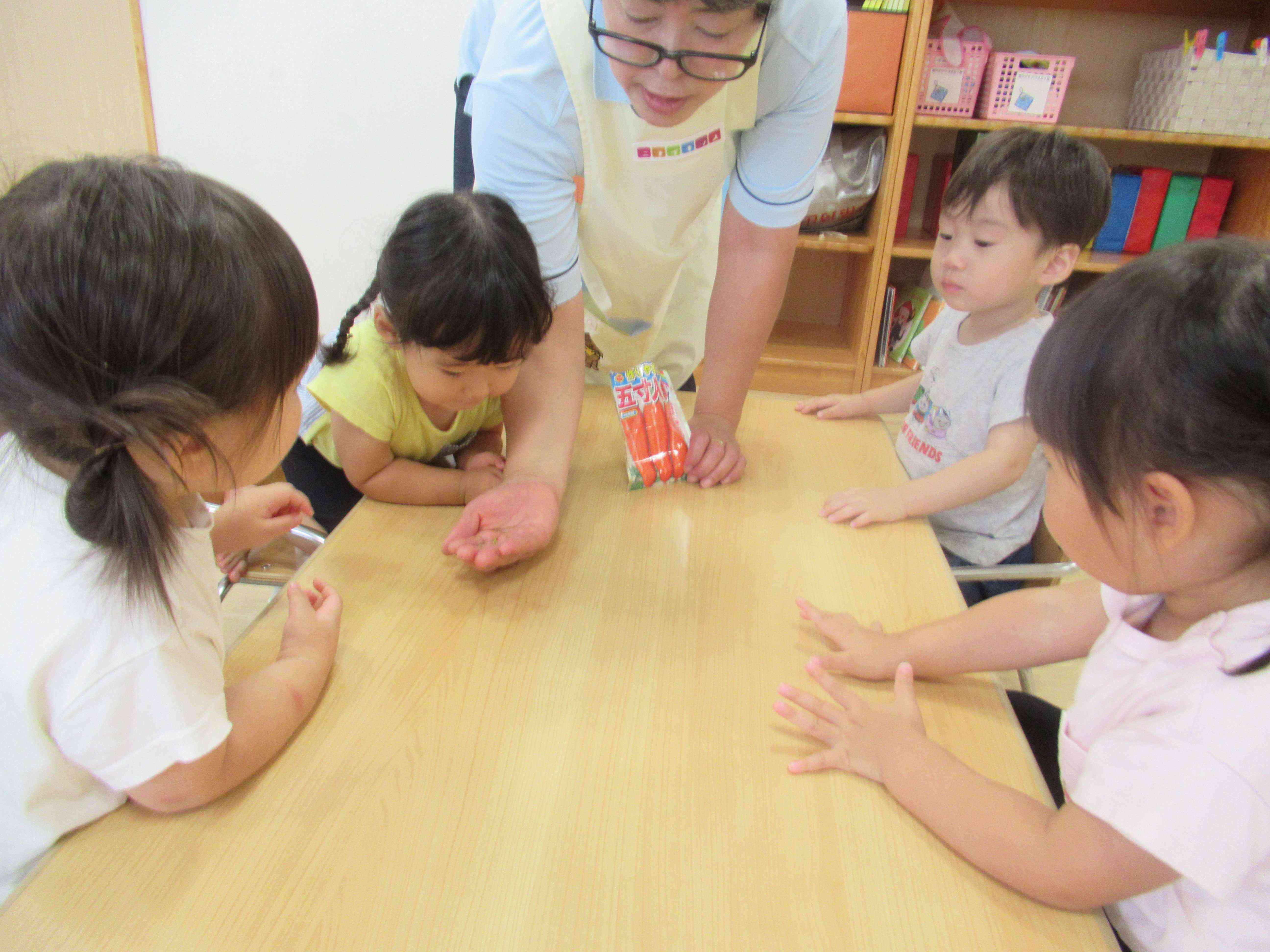 種を触ってみたよ