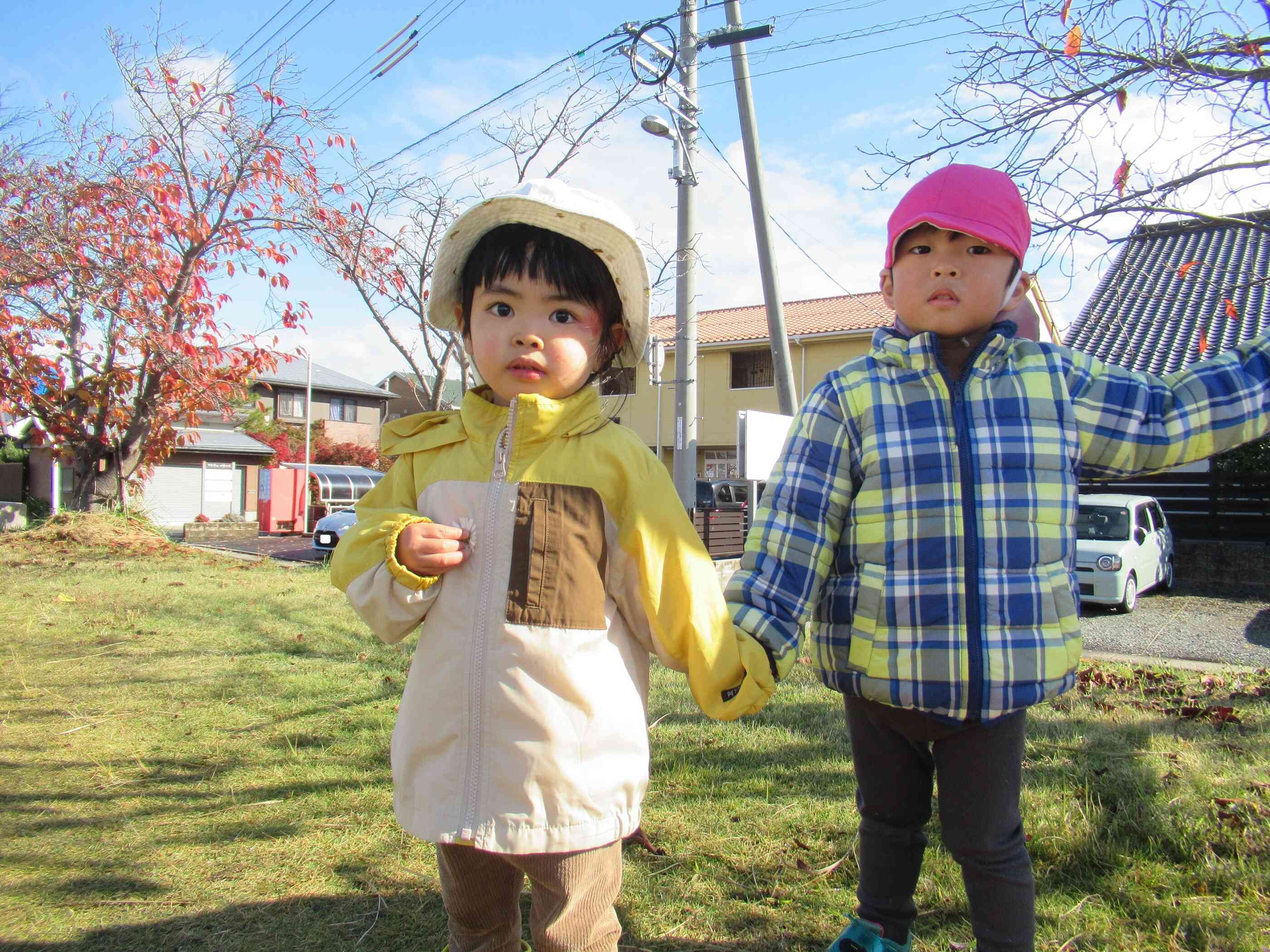 一緒にお散歩楽しいな