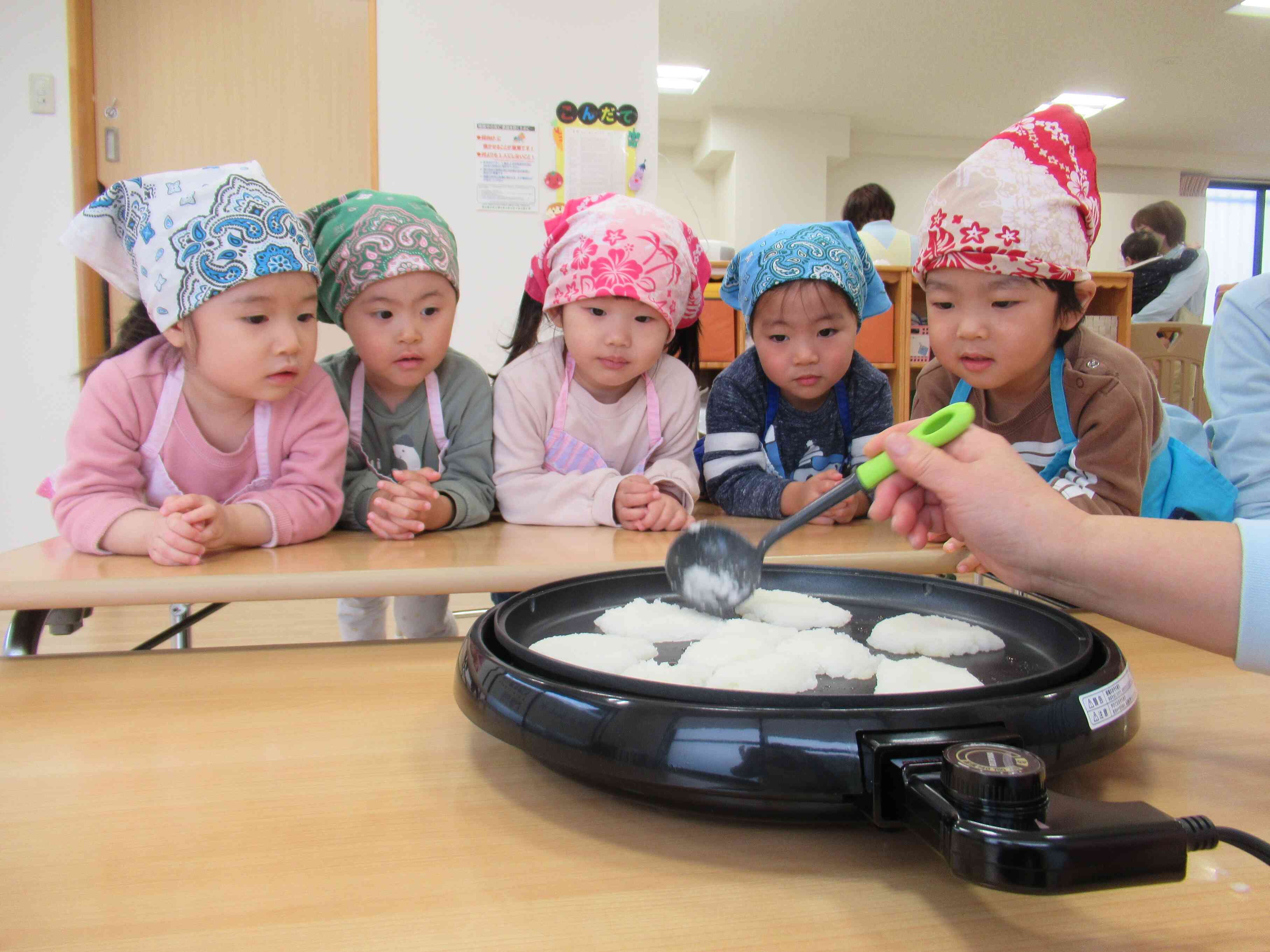ホットプレートで焼いたよ