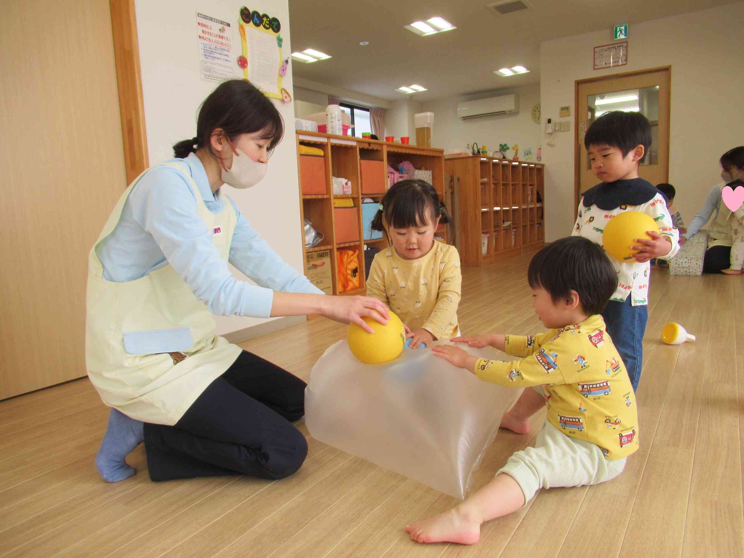 ボールがとんだよ