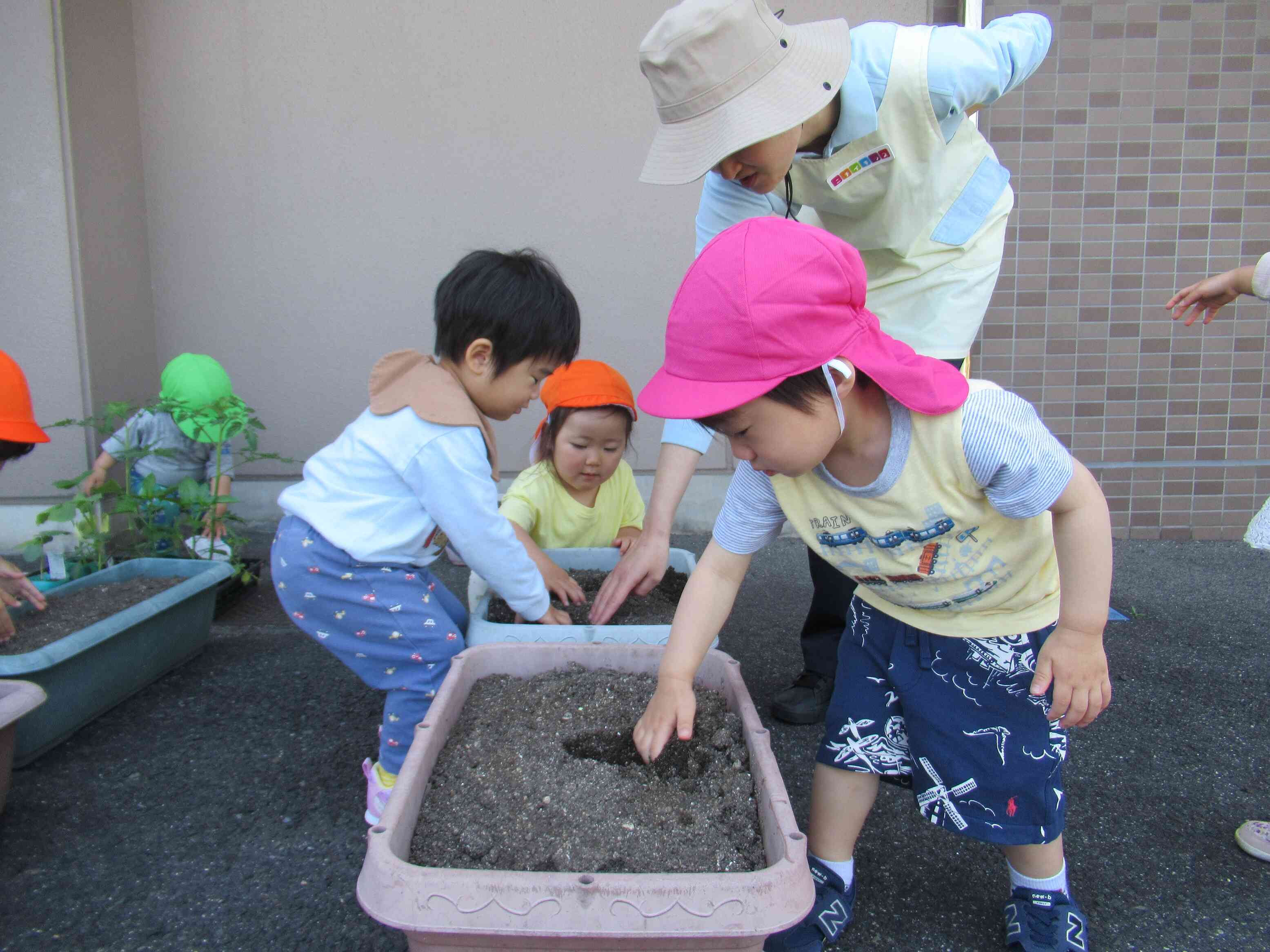 穴をあけるよ
