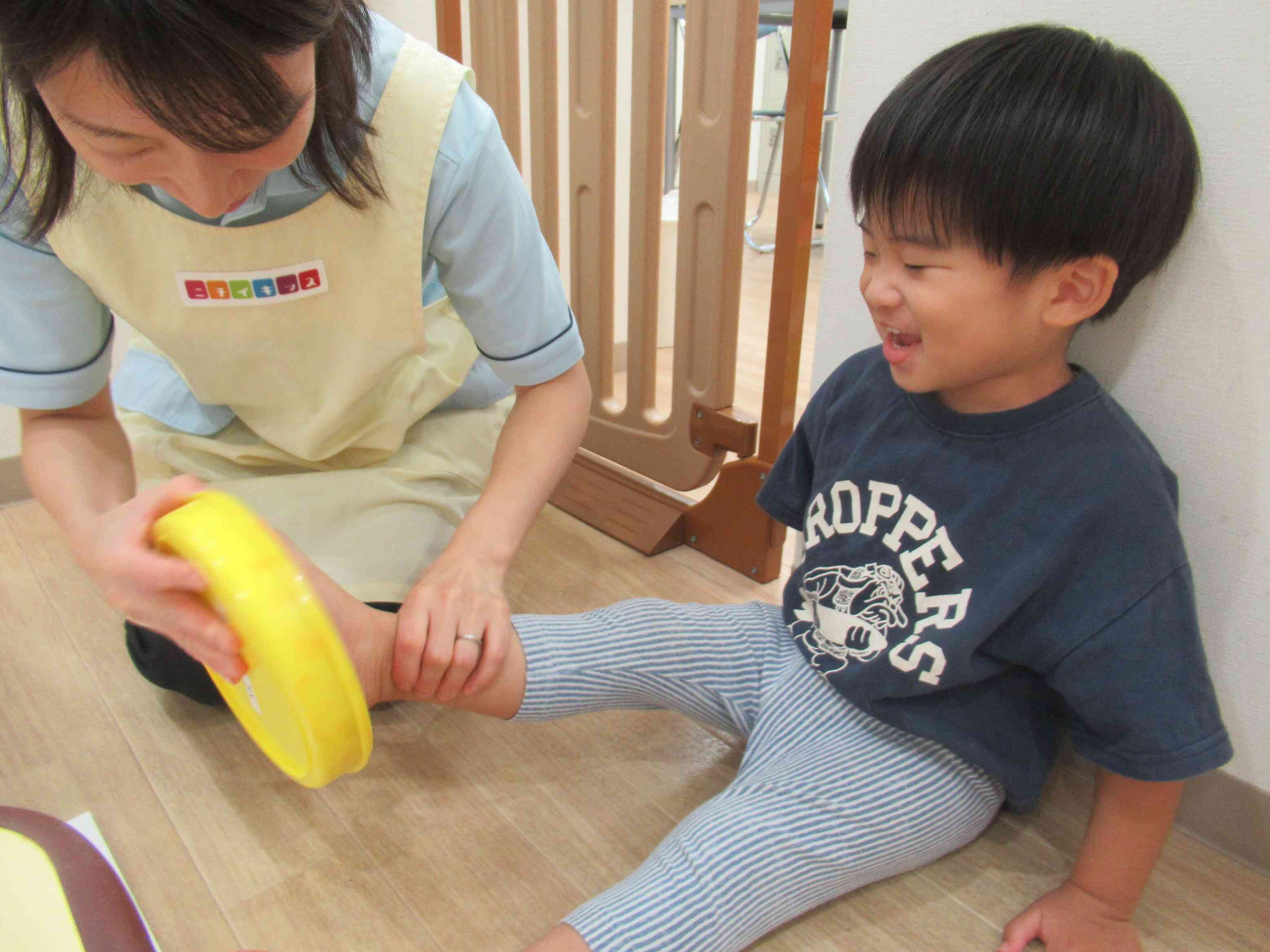 足型をつけたよ