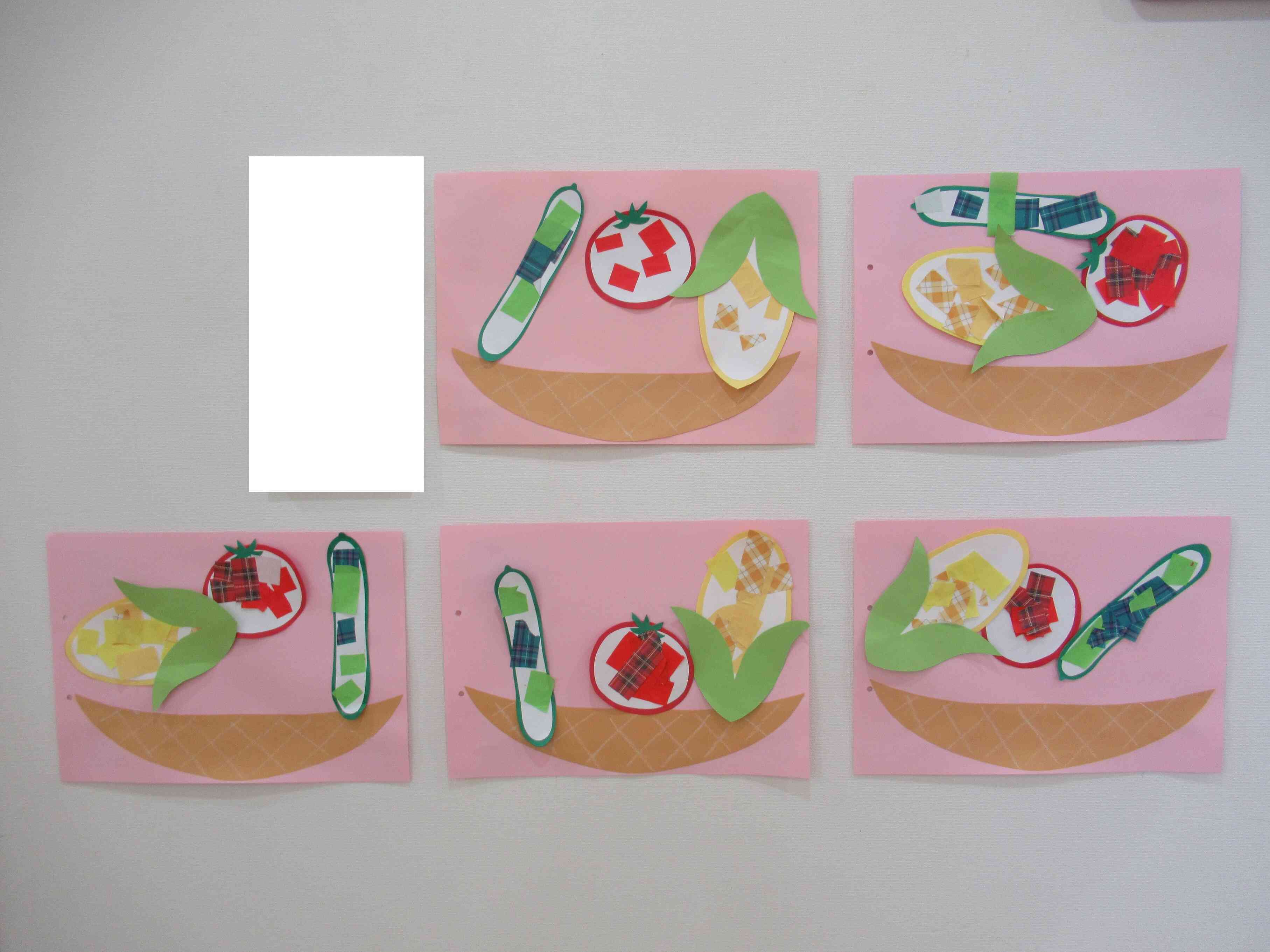 やさい製作の様子（2歳児）