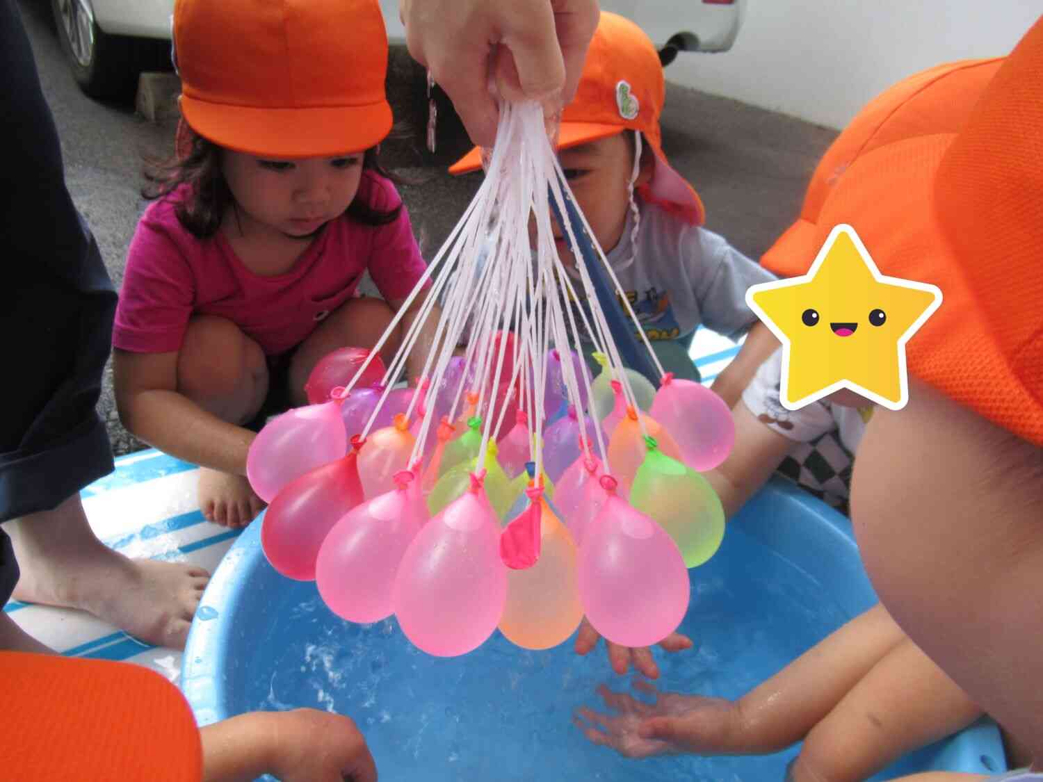 うさぎ組☆大好きな水風船｜ニチイキッズ栗東中沢保育園｜ニチイキッズ