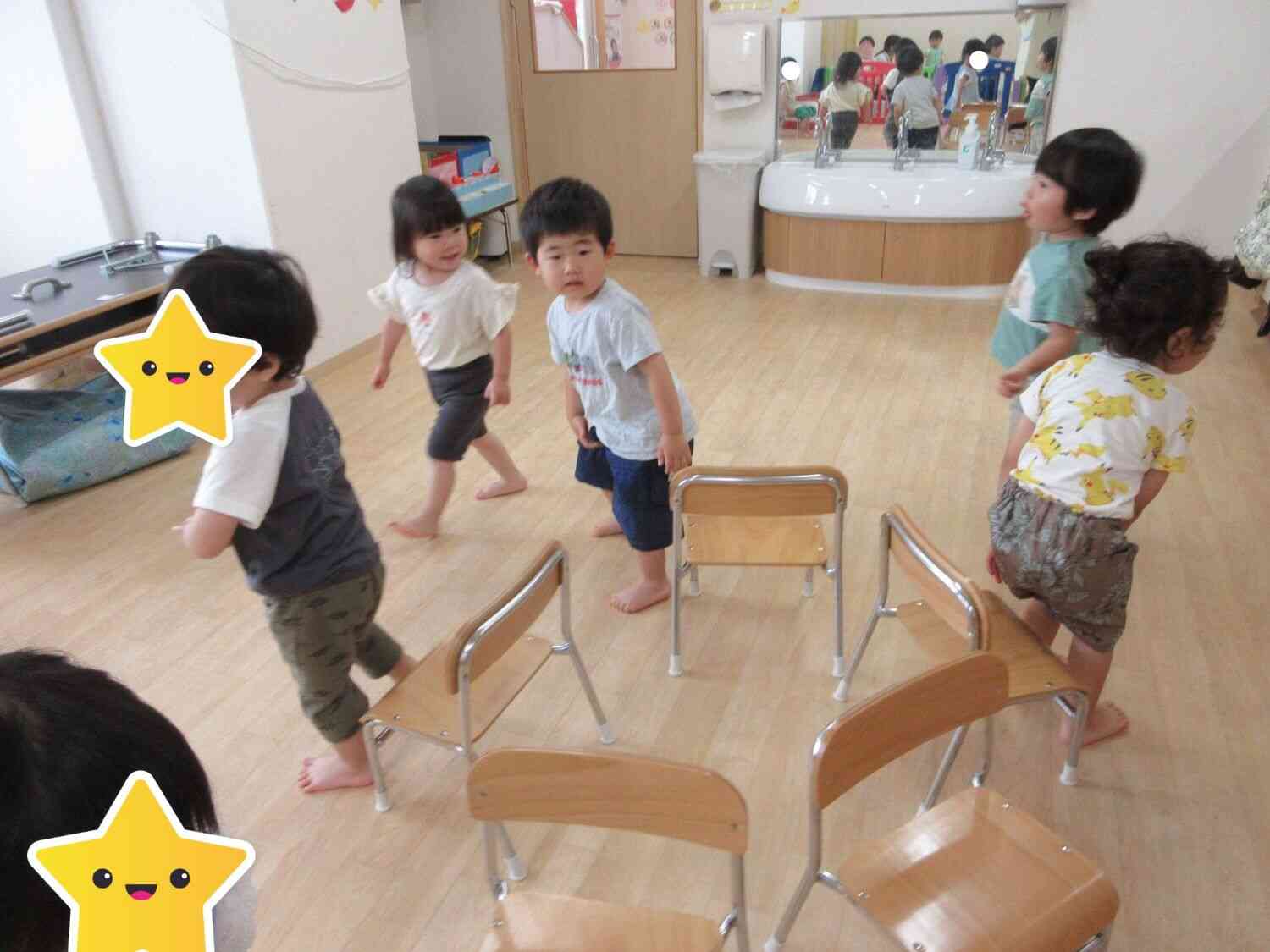 椅子取りゲームをしたよ☆
