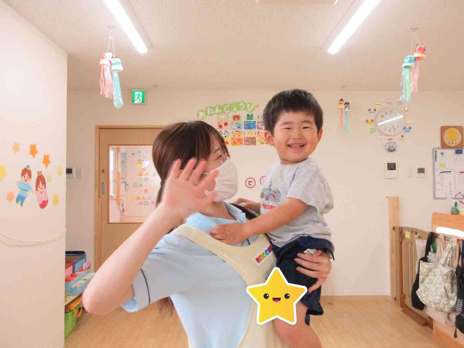 優勝のご褒美！高い高いの抱っこです☆
