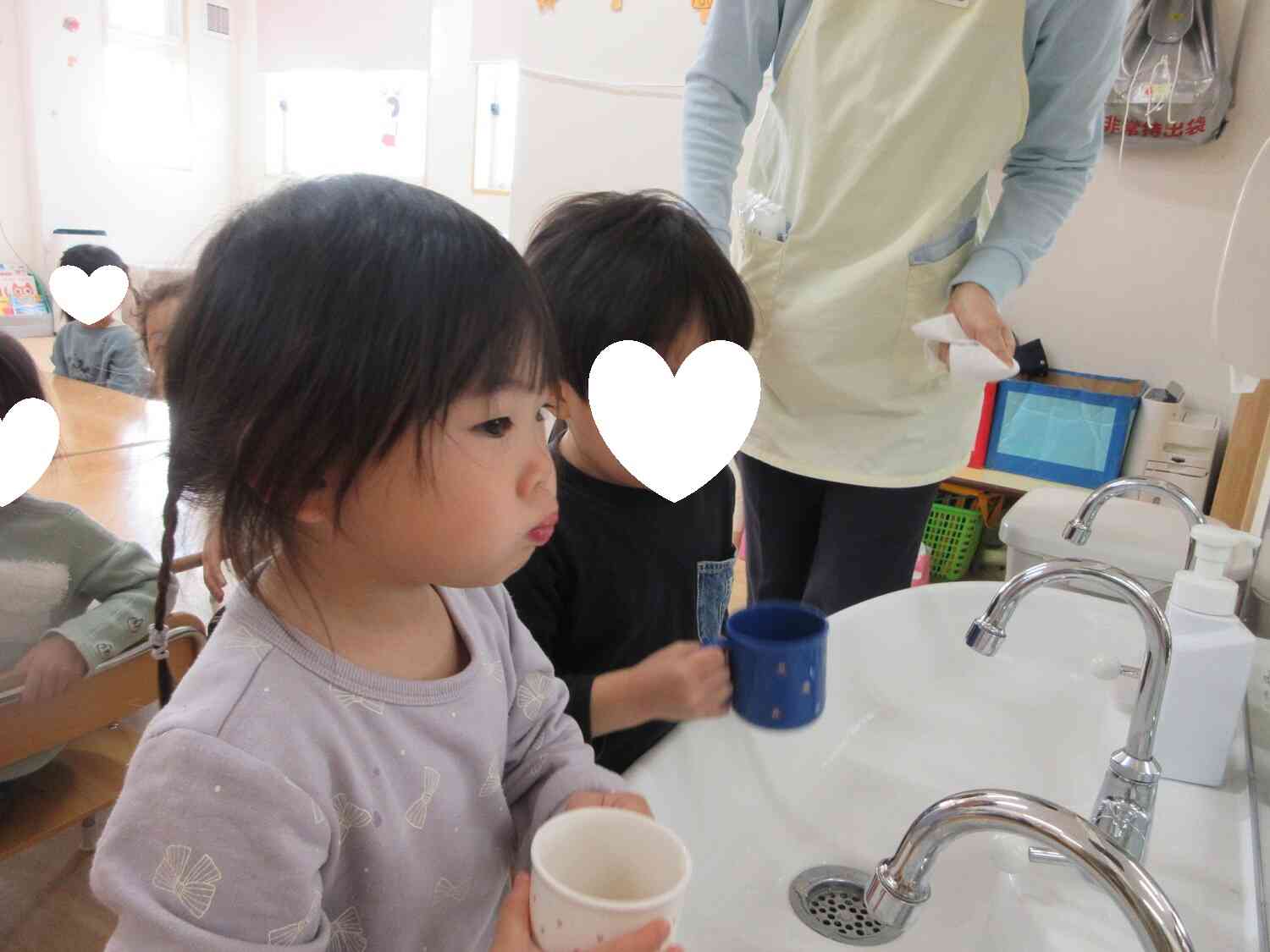 ※12月に入ってからうがいを始めました！毎日ばいきん退治をがんばっているよ！