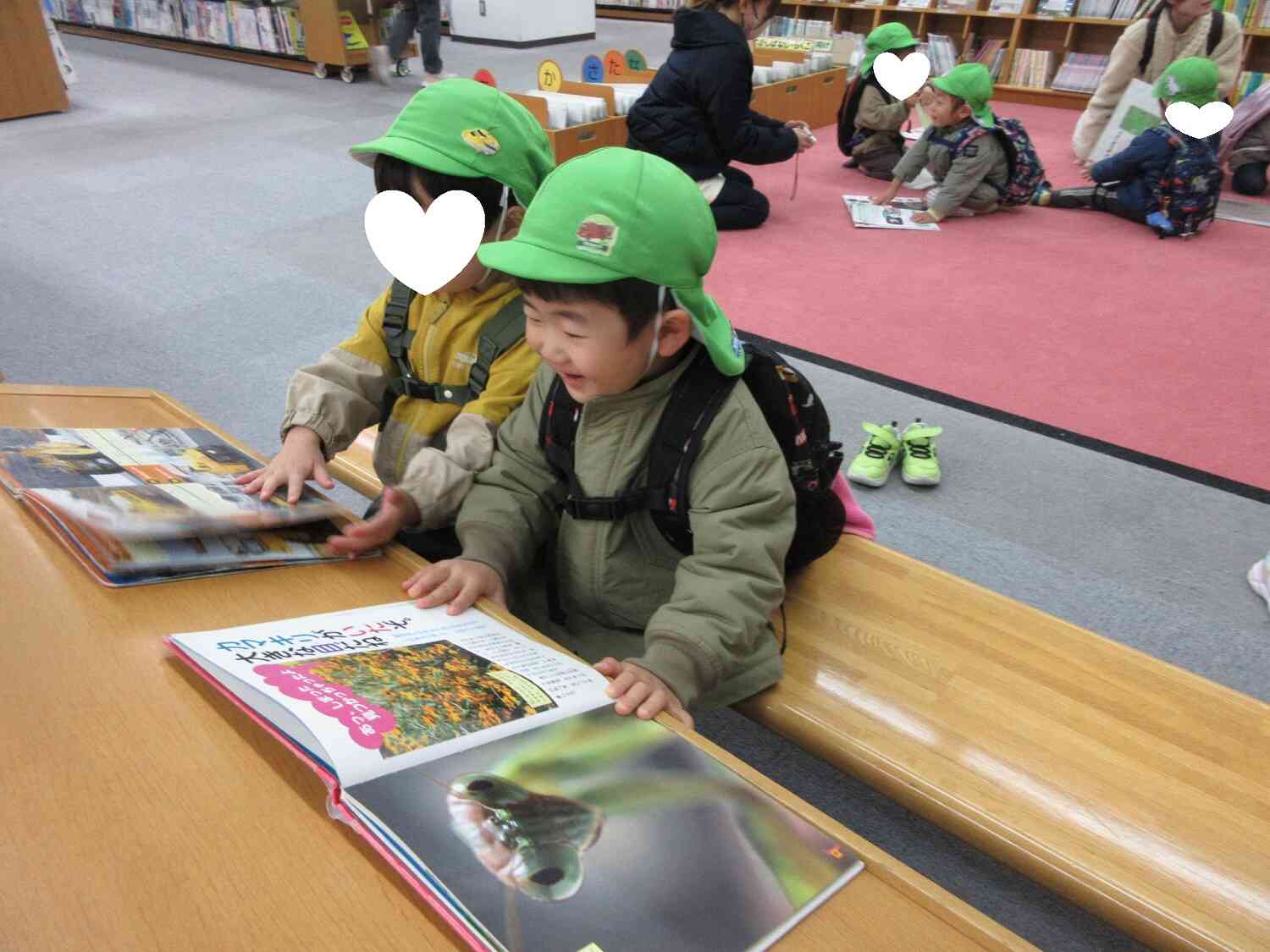 素敵な図鑑を見つけたよ~!お友だちと仲良く読んでいます♪