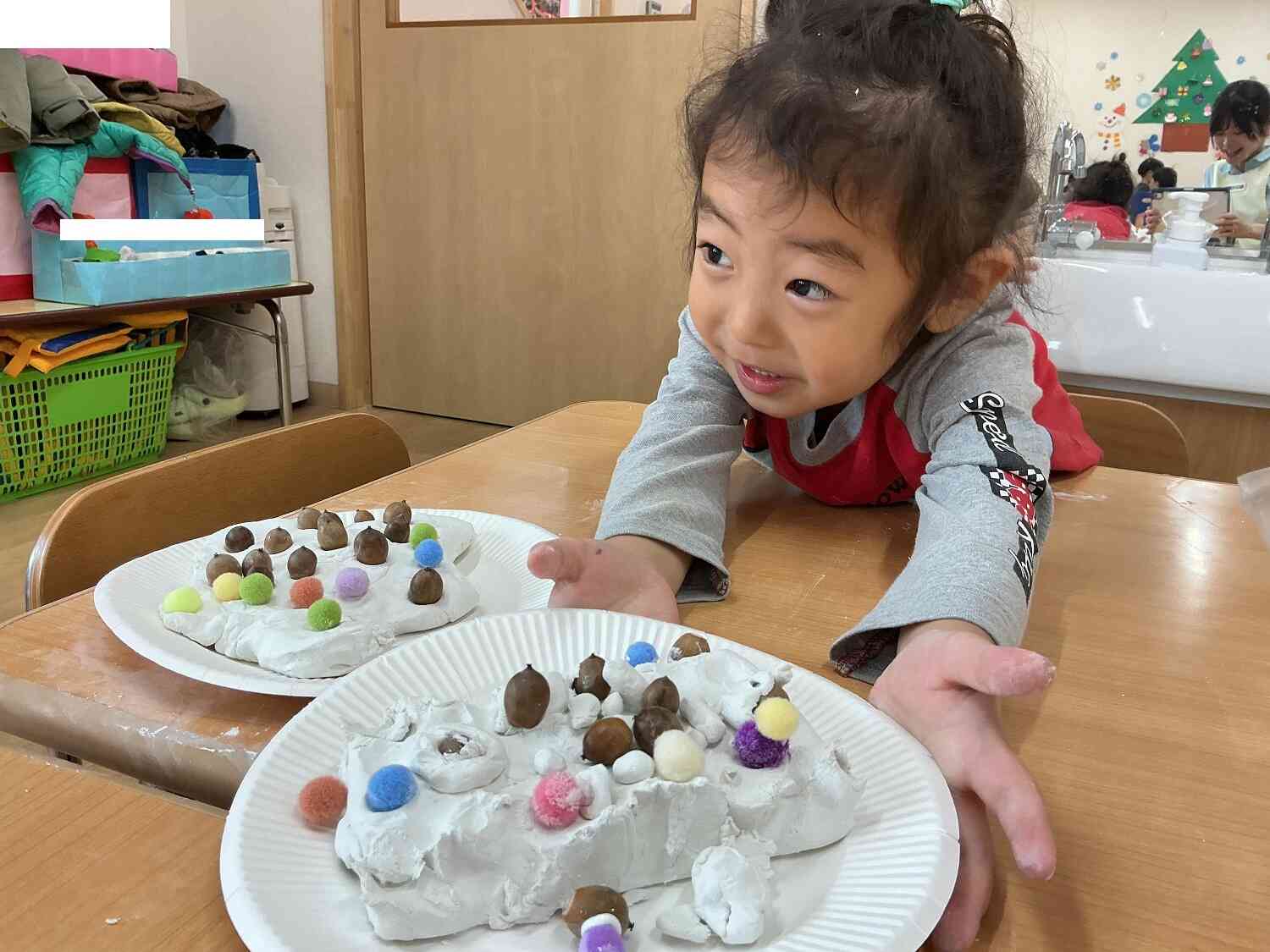 お手製のクリスマスケーキが完成です☆