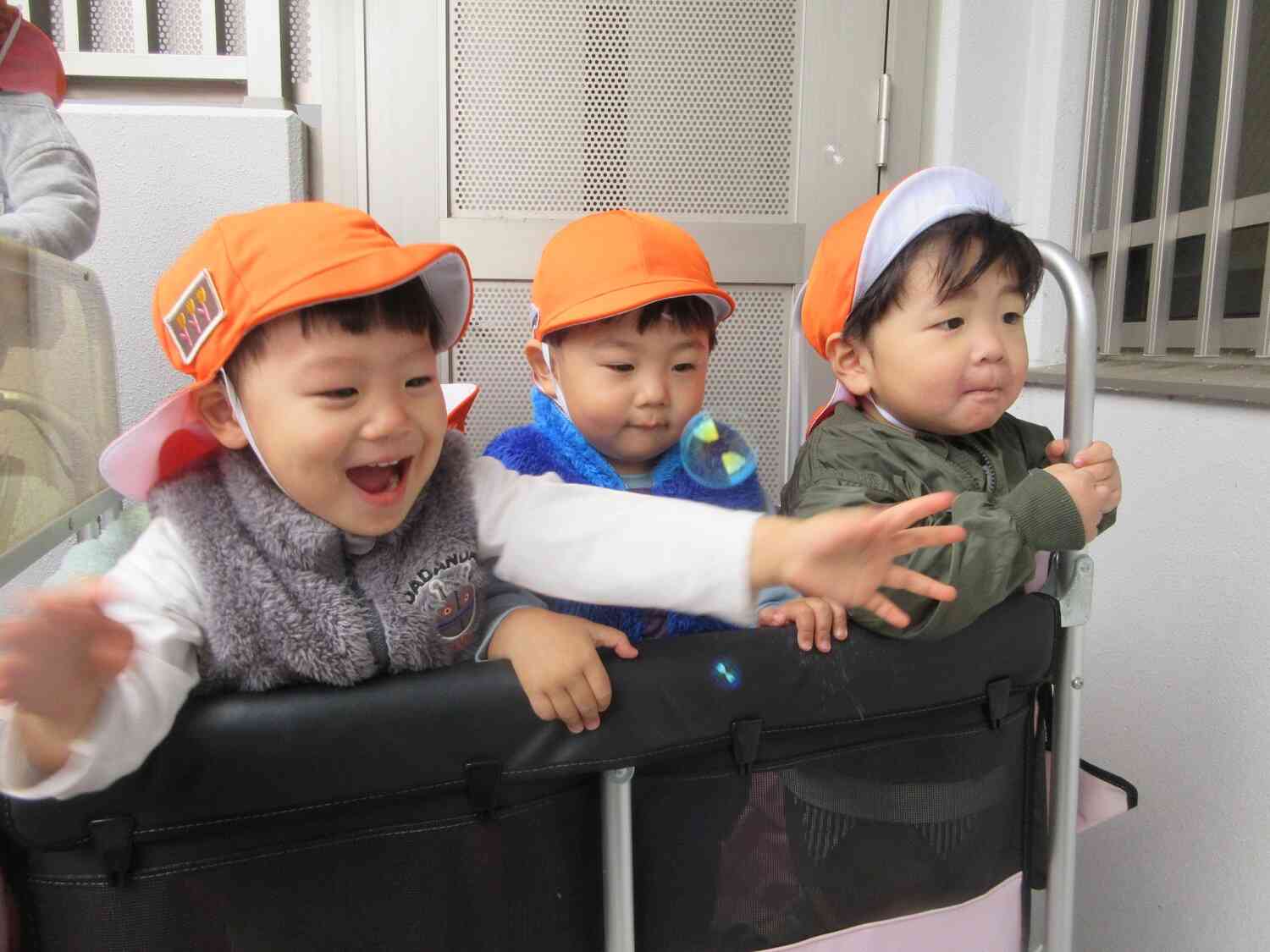 シャボン玉きれいだねぇ～