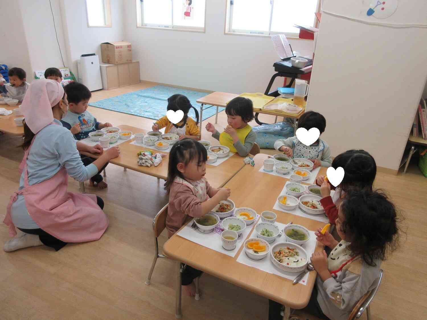 みんなで揃っていただきまーす！