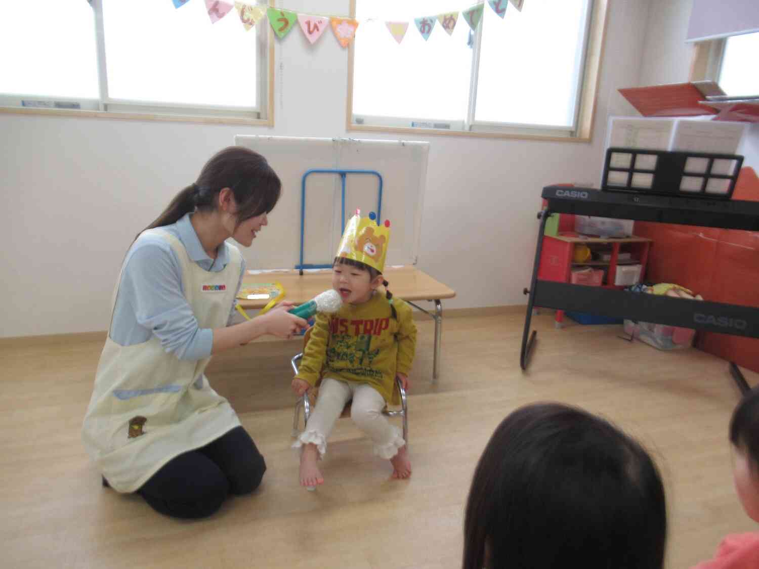 インタビューの時間では、少し緊張が解けて、お名前を教えてくれましたよ!