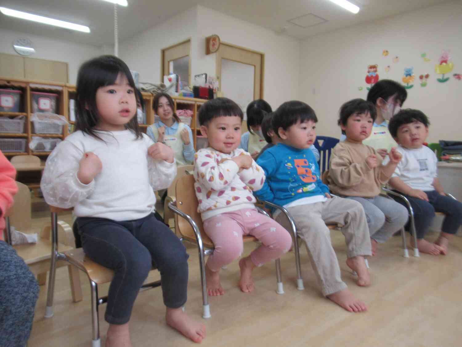 みんなでいっしょに「ぎゅっぎゅ、ぎゅ~!」