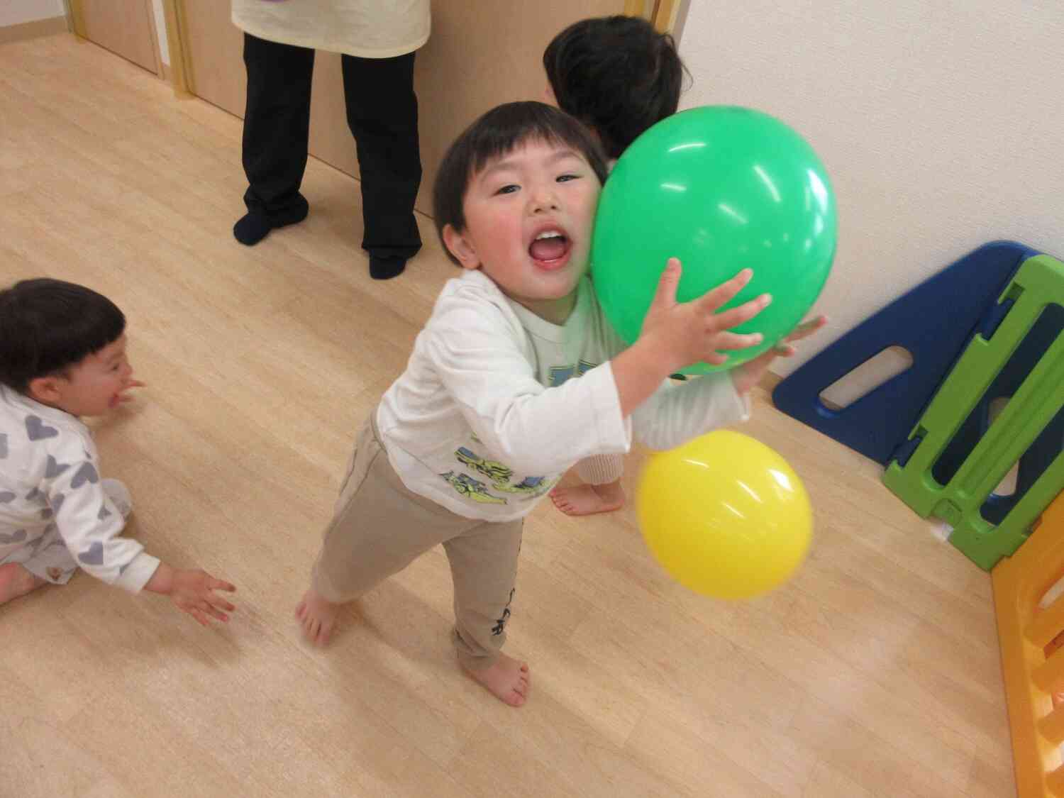 風船遊び♪