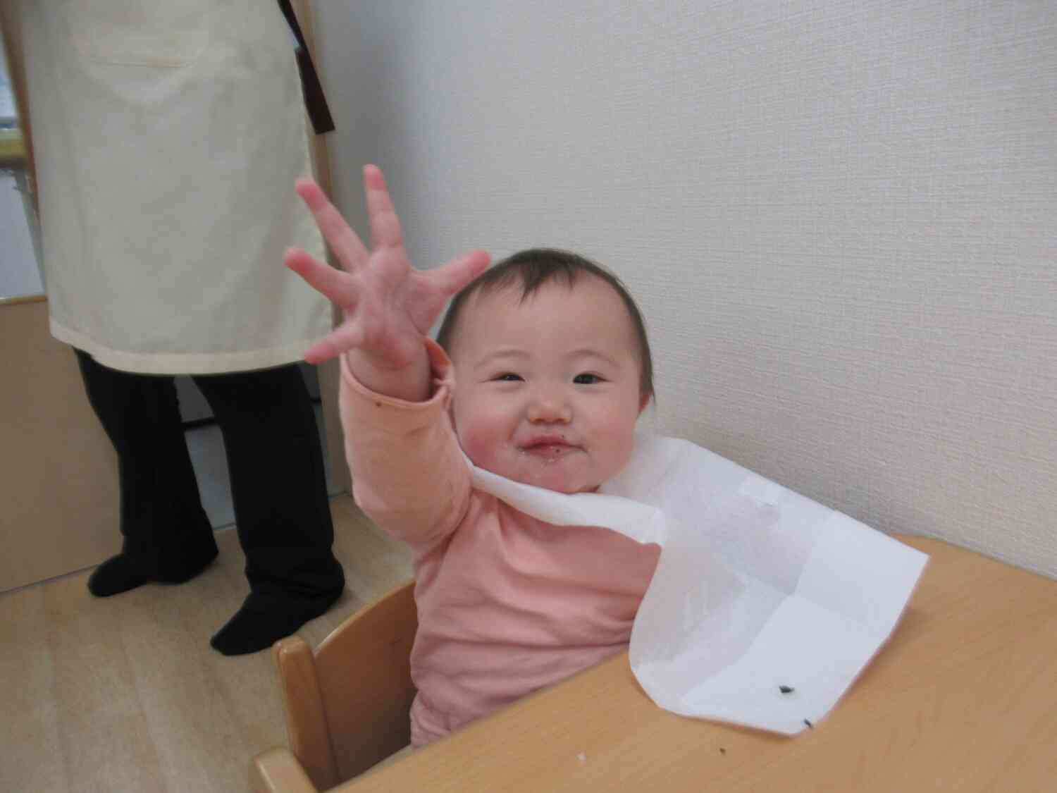 美味しい人～！「はーい！」