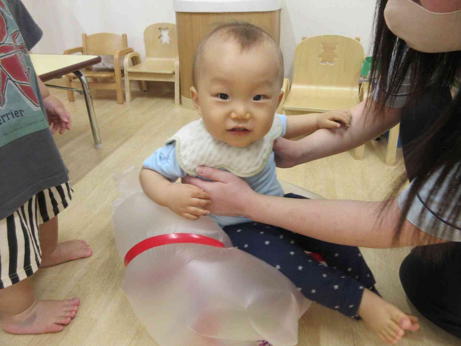 少し不安定で揺れるお椅子も気持ちいい♪