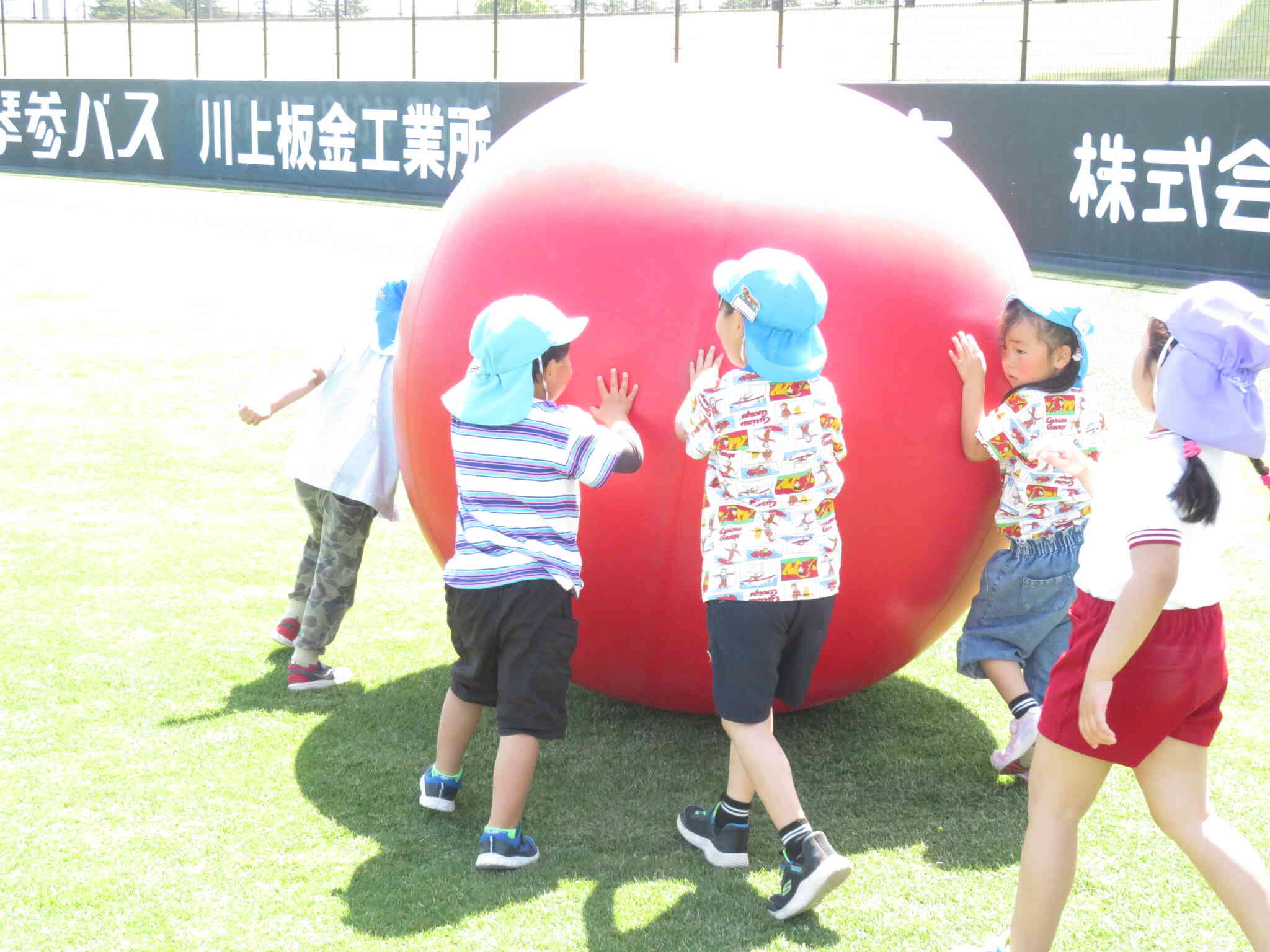 大人気は大玉転がし!!
