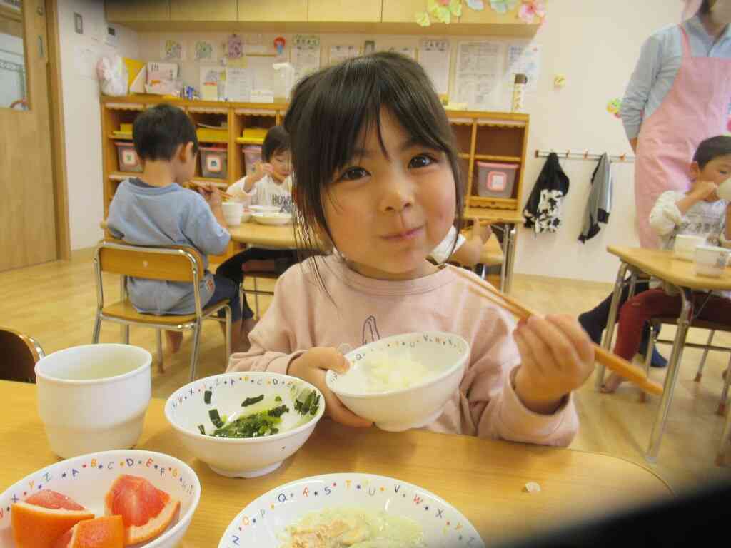 今日の給食もおいしいよ☆