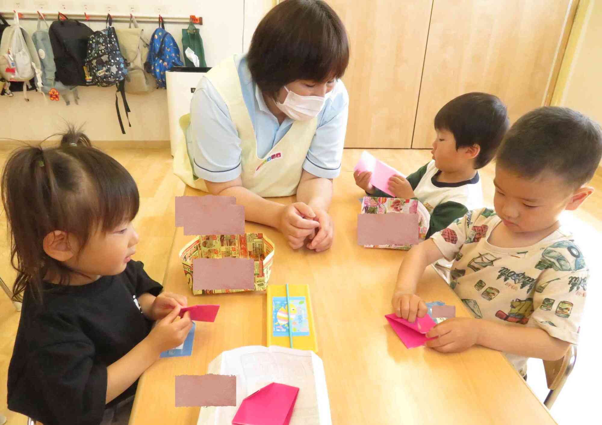 「はんぶんこ・・・こうかな？」