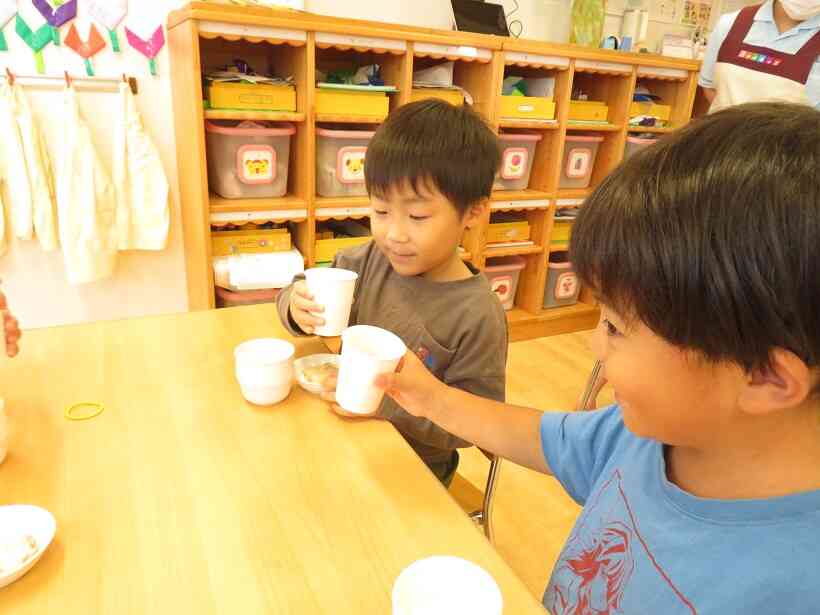 しそジュースで乾杯!