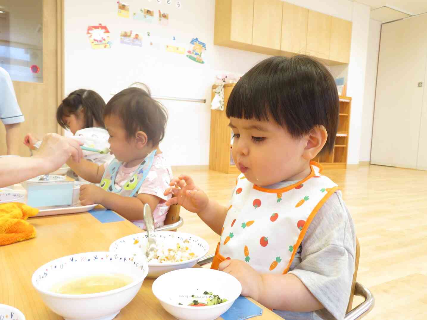 たくさん食べて大きくな～れ☆