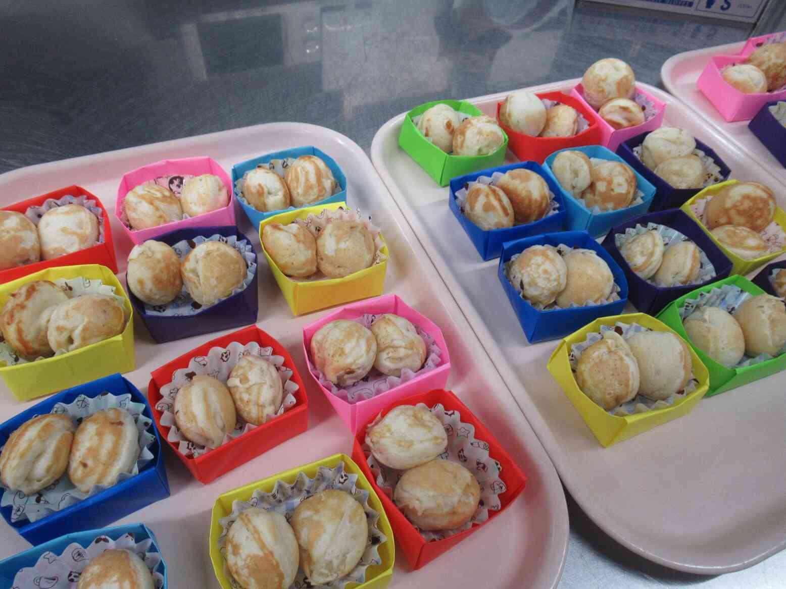 おやつのバナナホットケーキです。