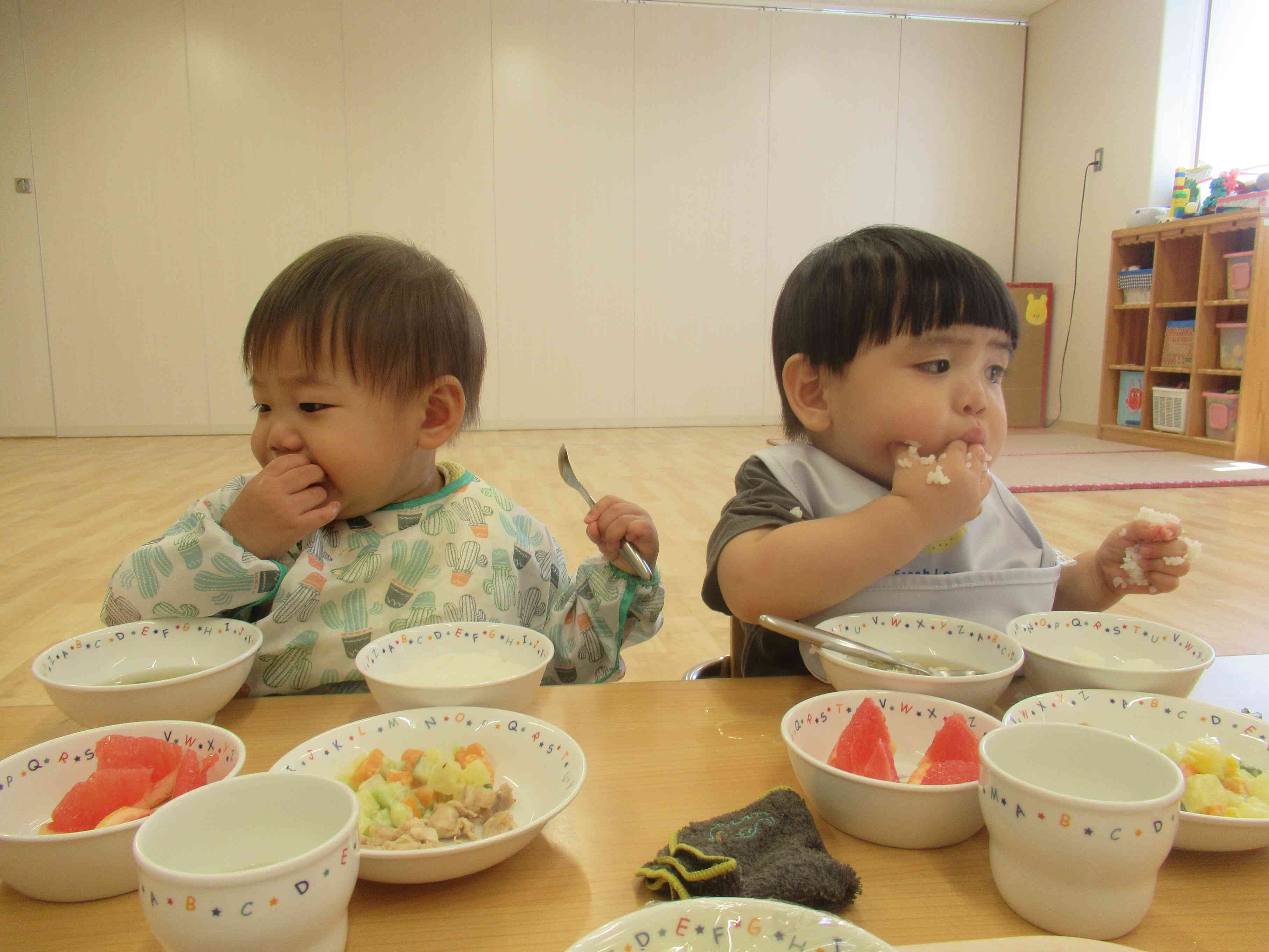 美味しい給食いただきま～す♡