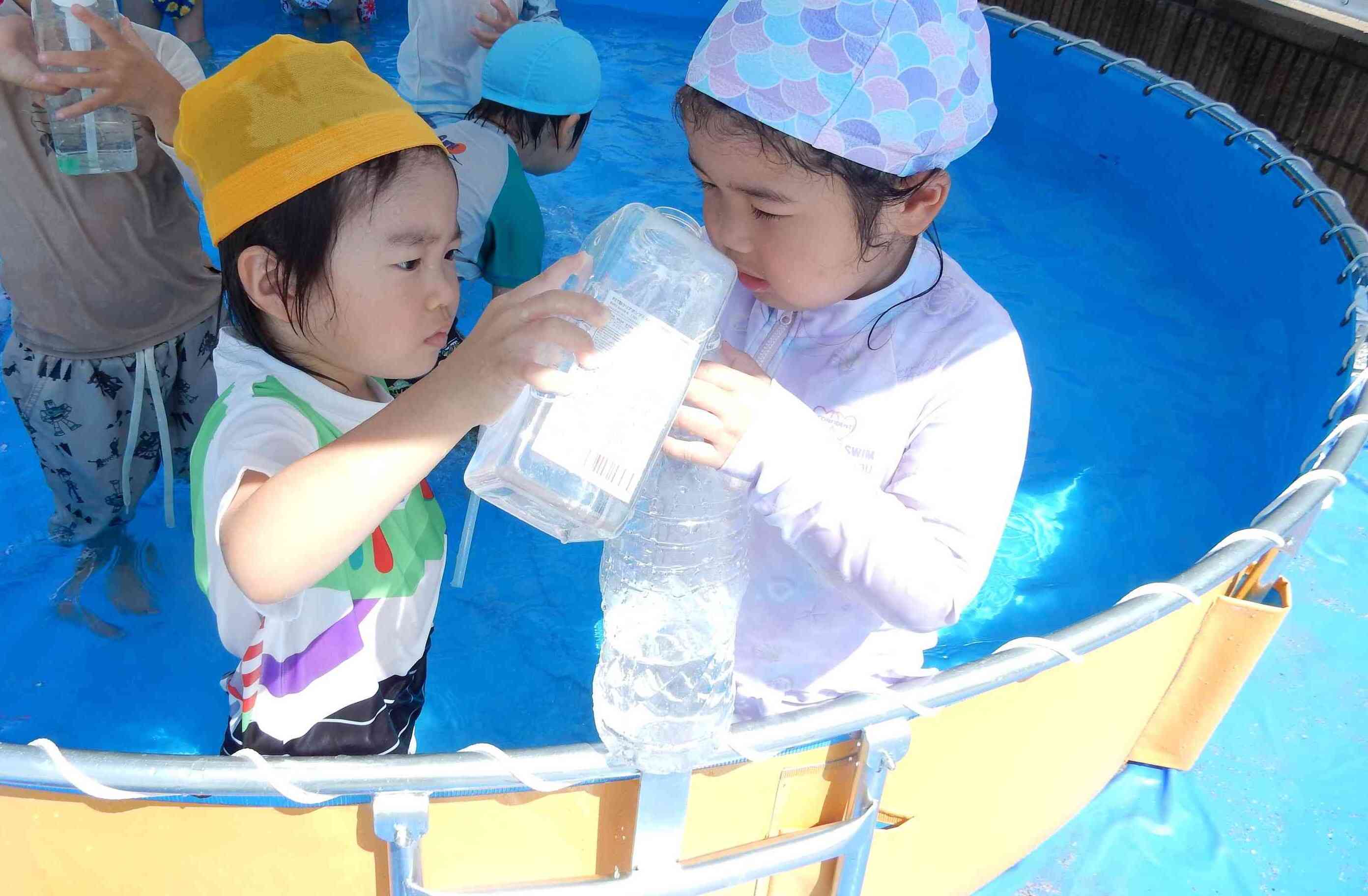 水を入れているから、待っててね！