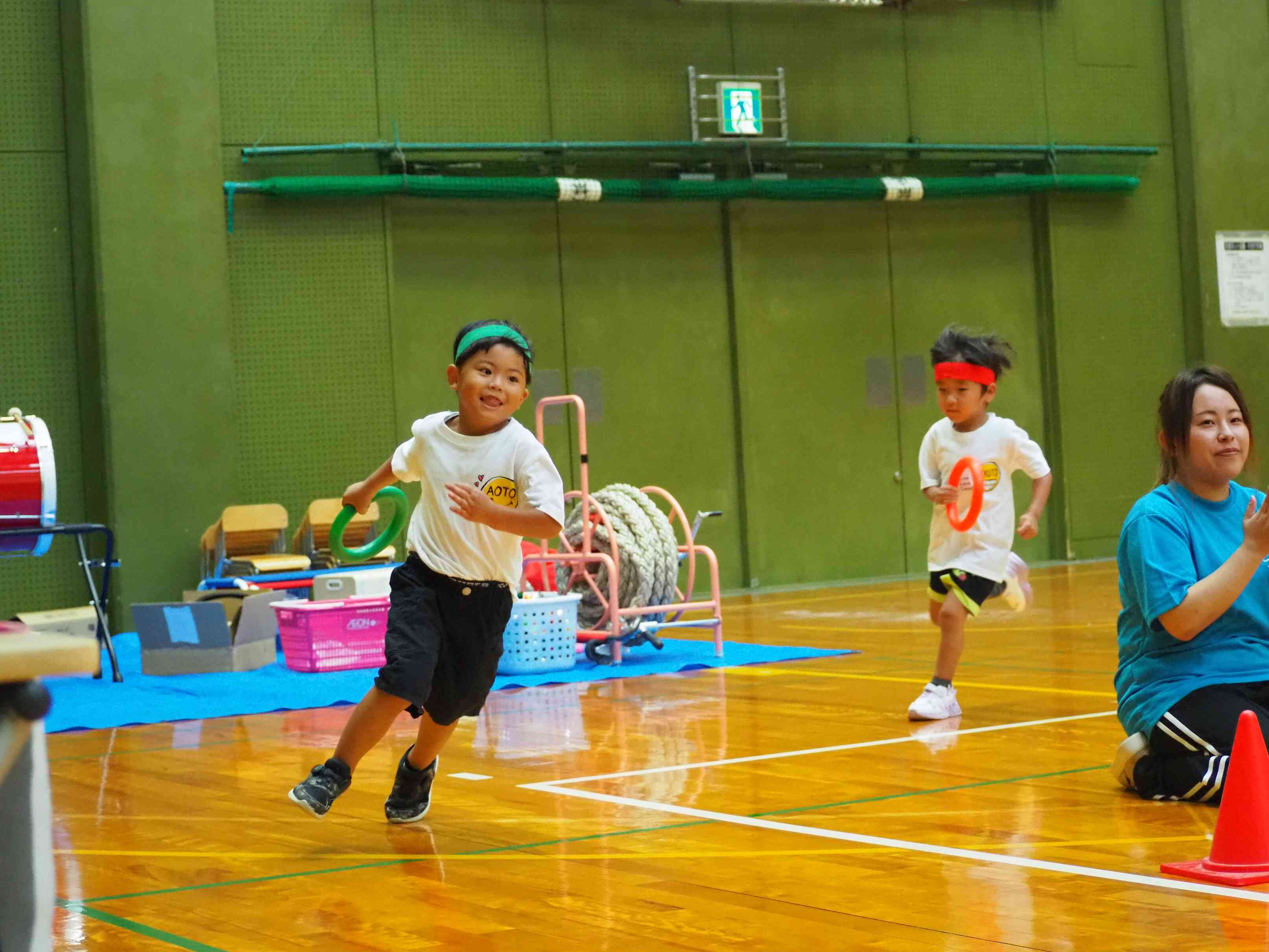 5歳「リレー」みんな頑張ったね！