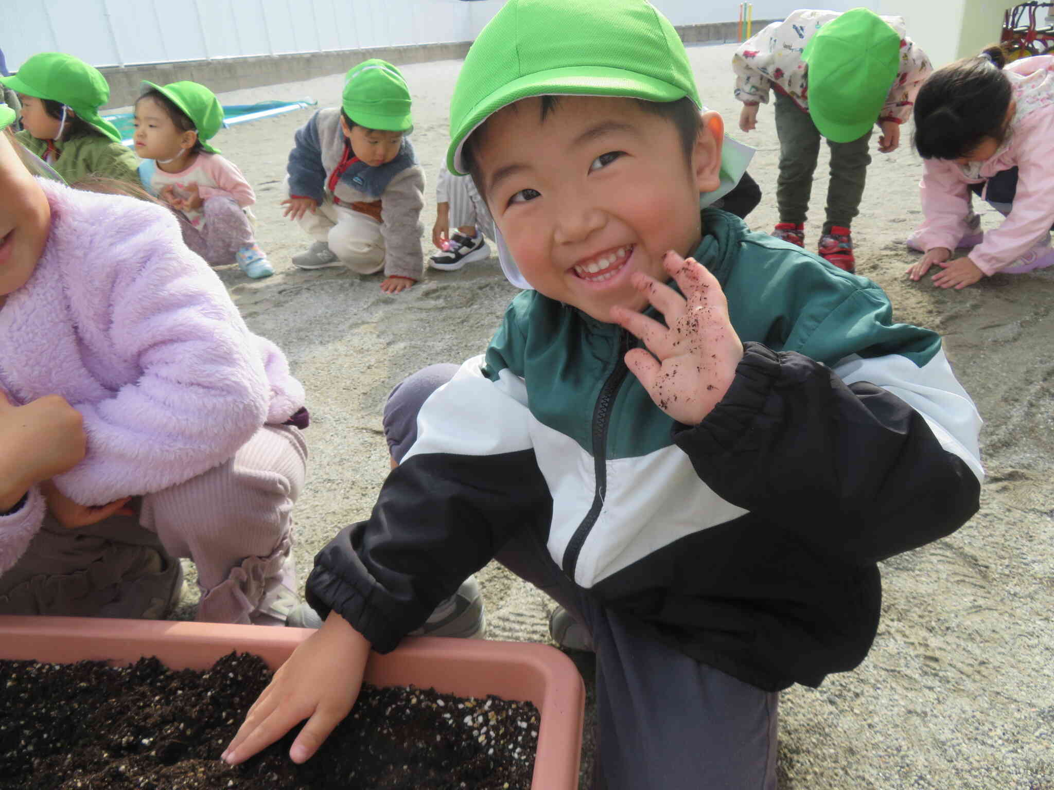 土がついちゃった～！②