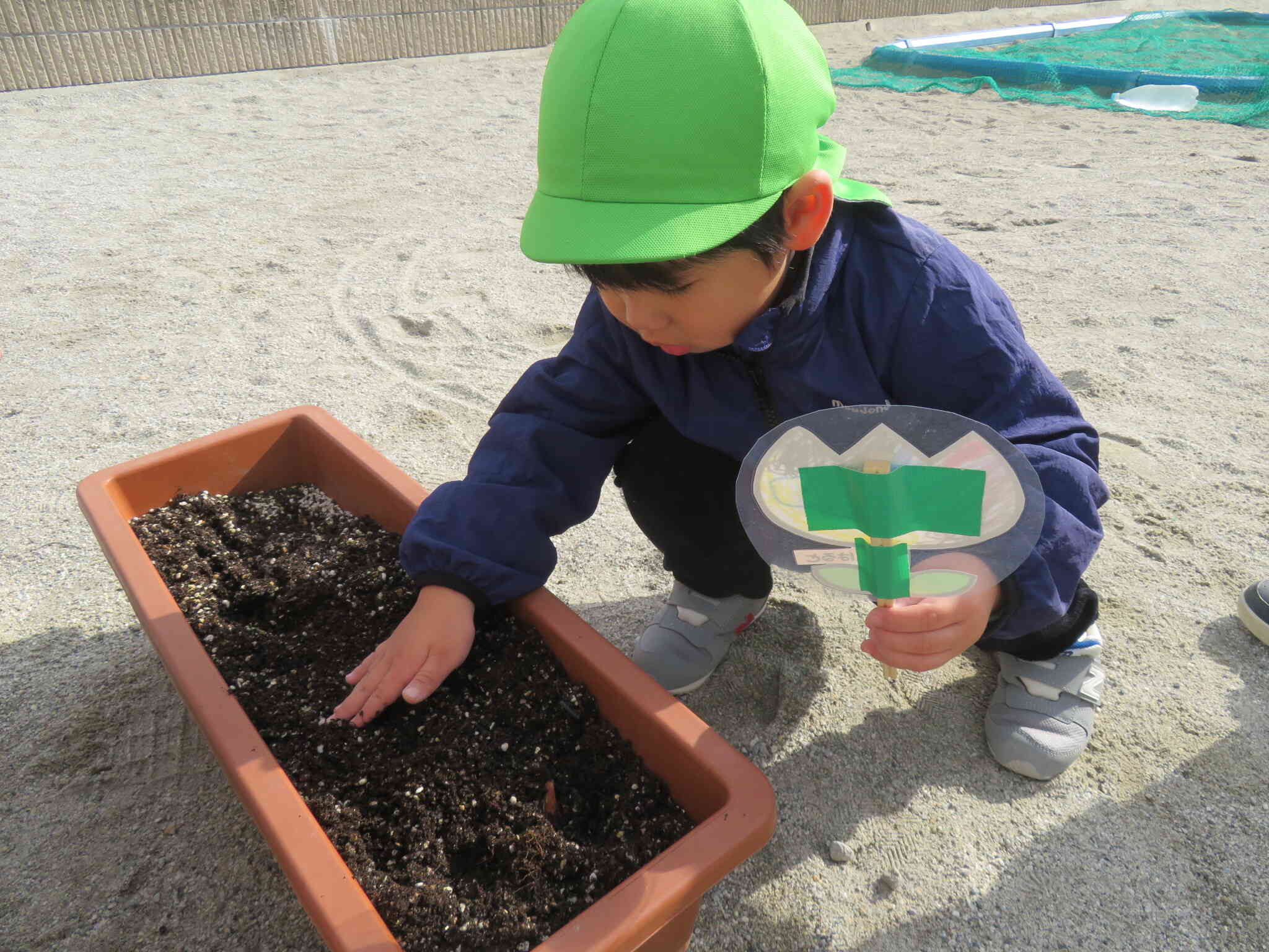 なでなで…おおきくなあれ～