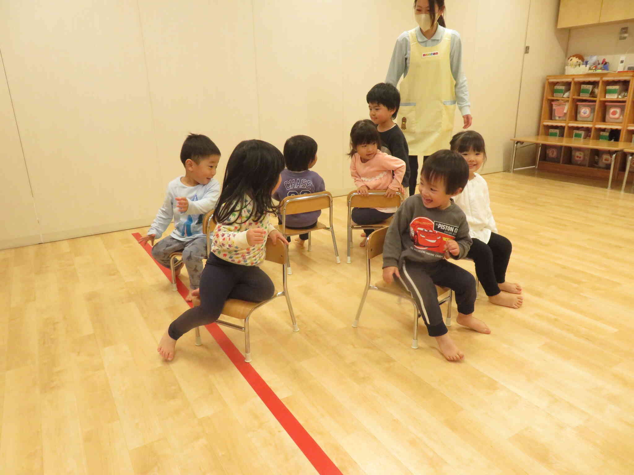 やったー！座れたね♡