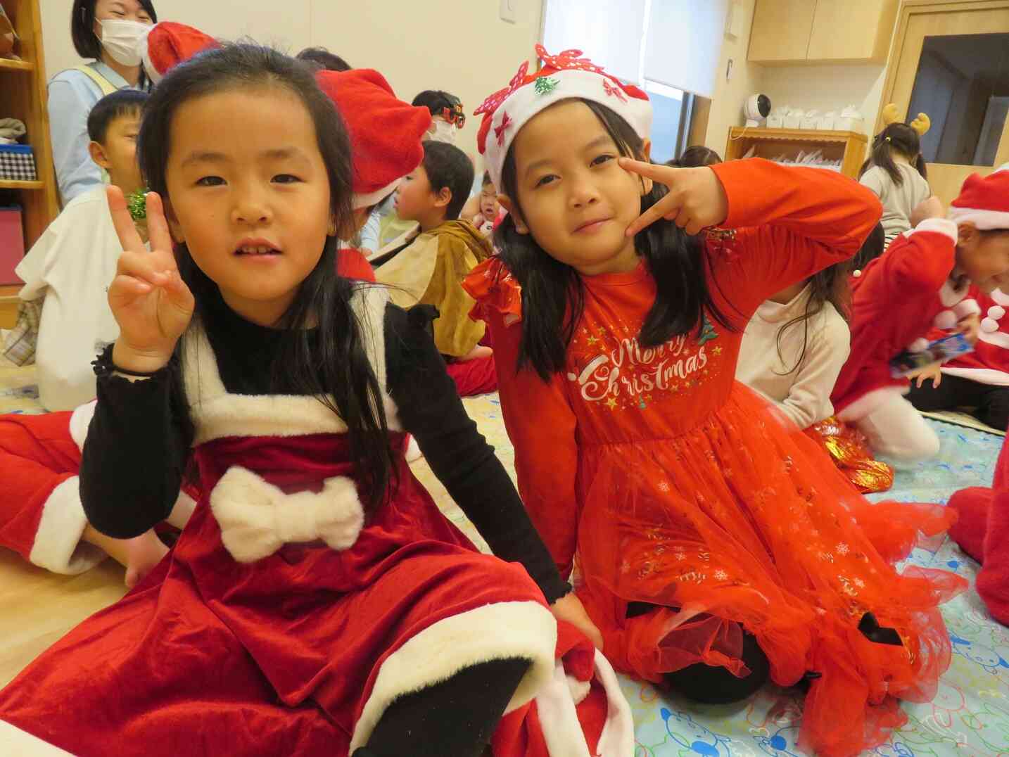 サンタさんプレゼントありがとう♪　5歳児