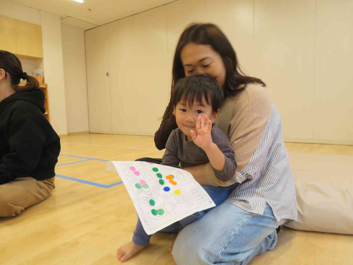 お母さんが来てくれて嬉しいね♪