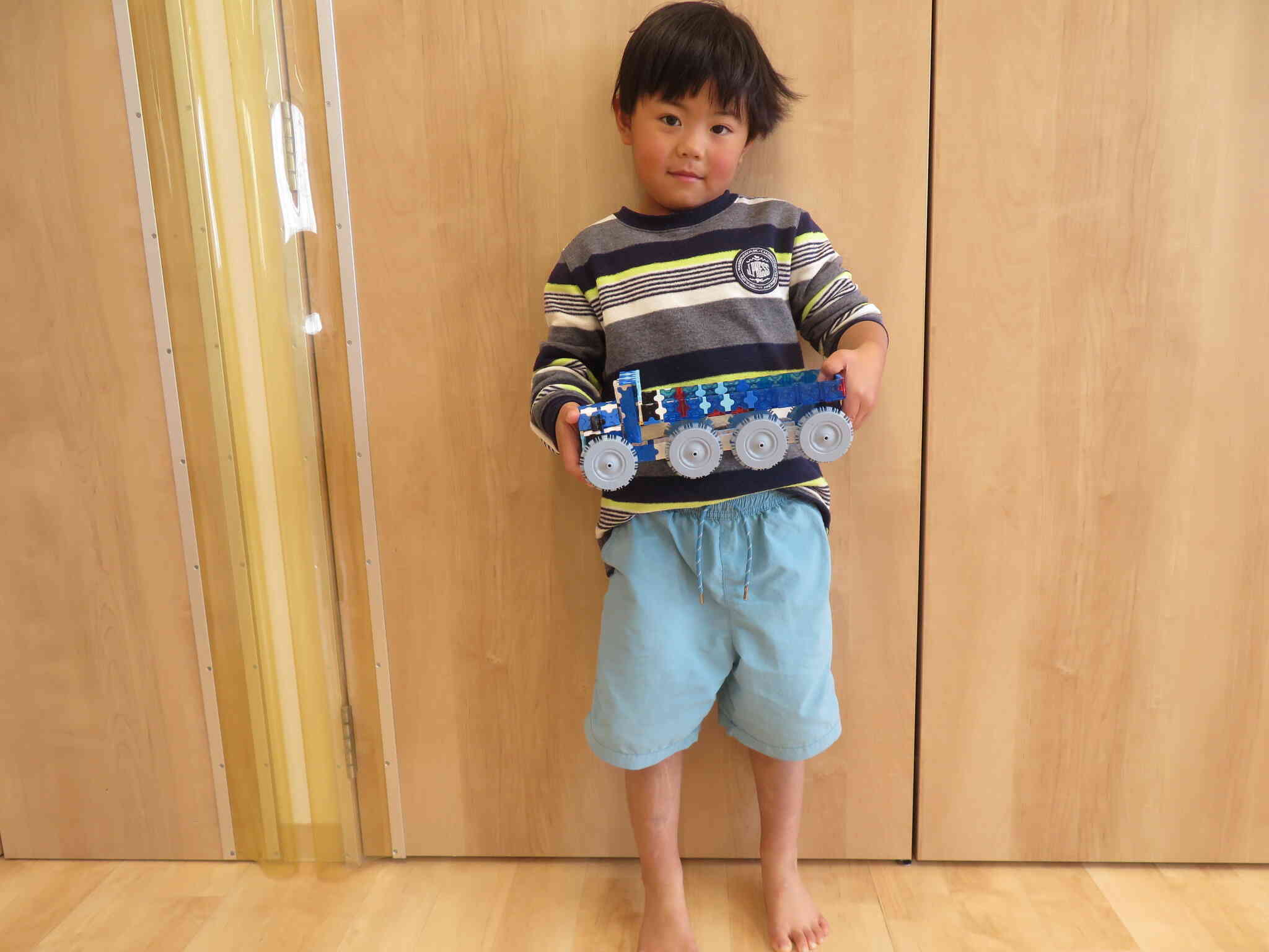 ラキューでダンプカーを作ったよ！