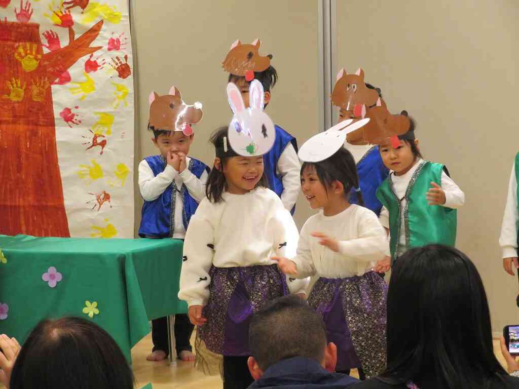 うさぎさん♡にこにこ笑顔で参加できました！楽しかったね　4歳児