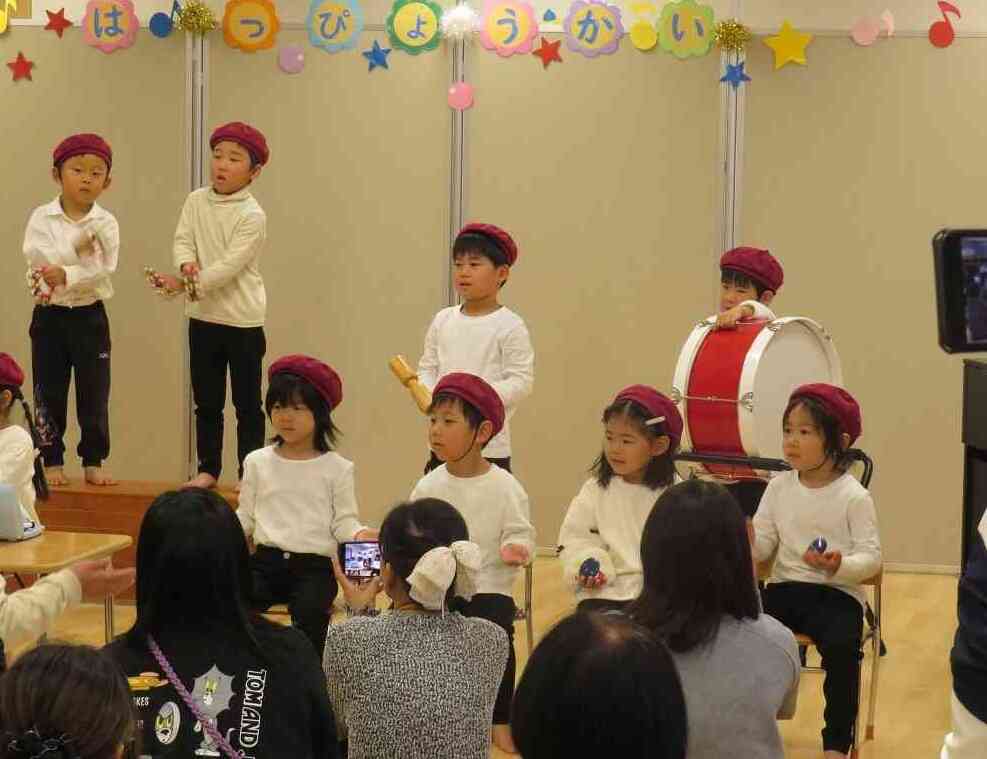 4歳児合奏は毎回終わった後に「もう1回したい~!」とリクエストしてくれます。