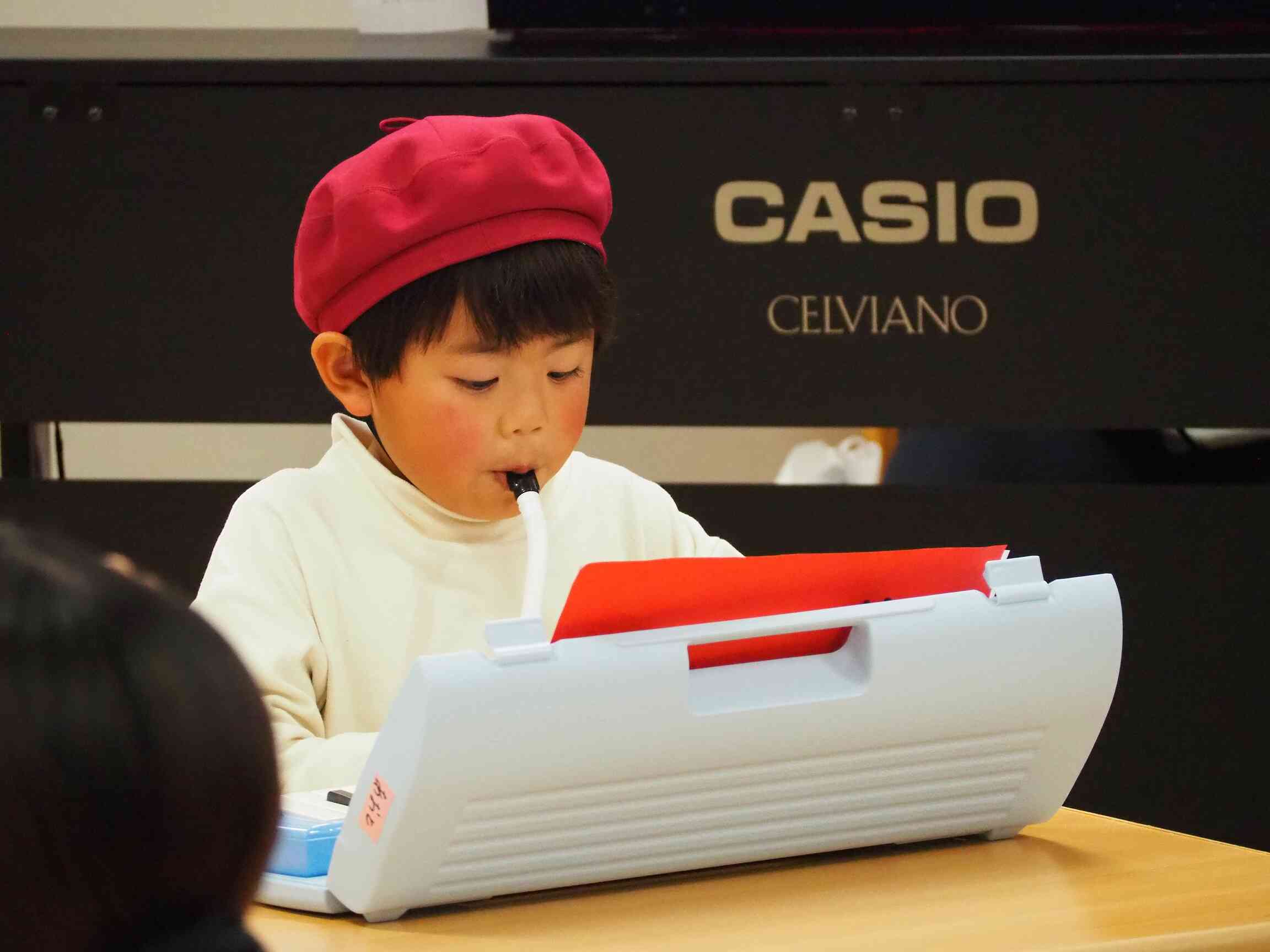 ピアニカの練習よく頑張りました☆5歳児