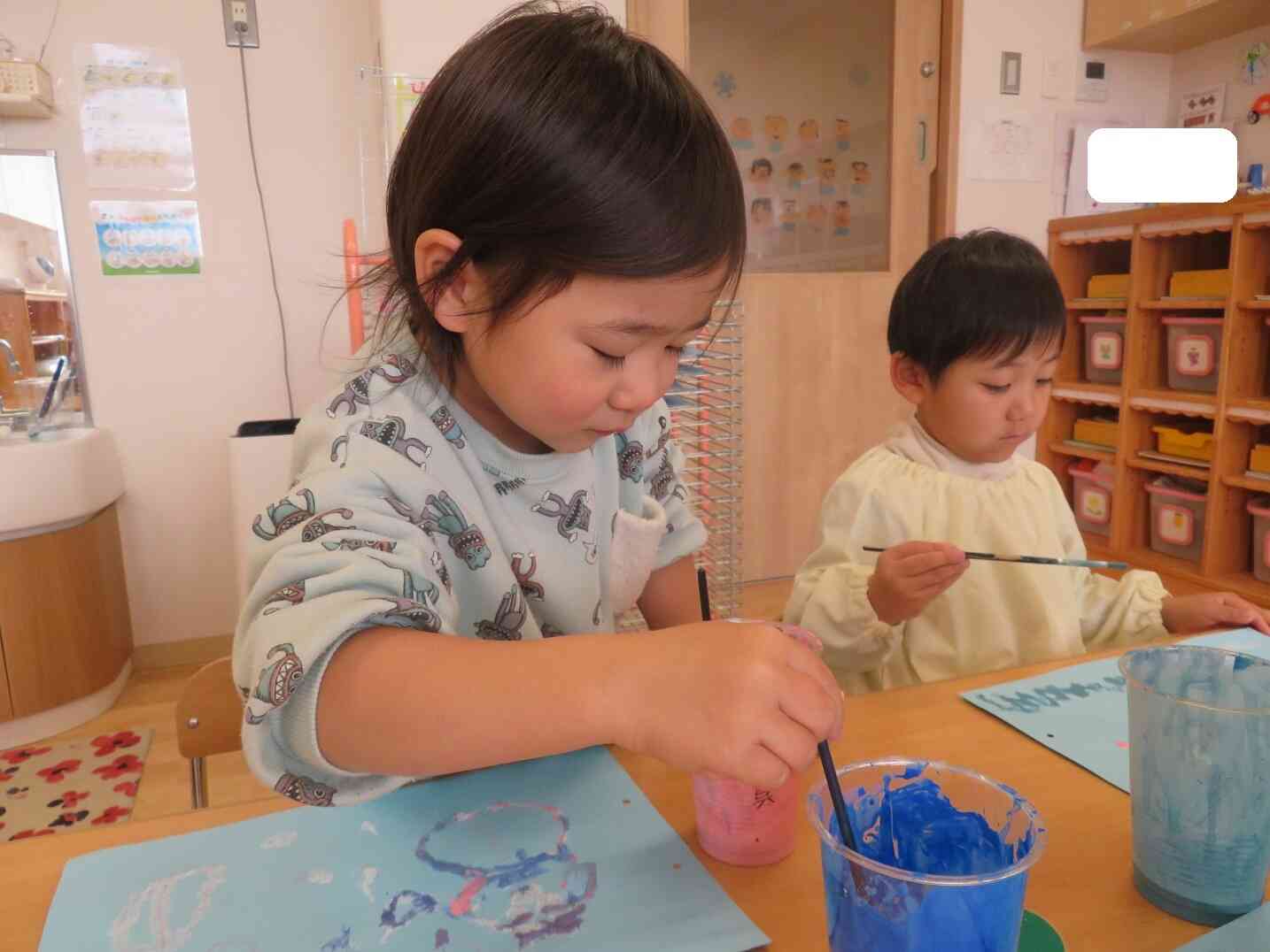 初めてのソルトアート！緊張するね。