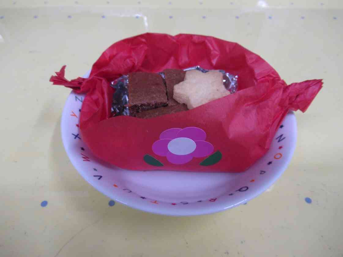 今日のおやつは卒園スペシャル