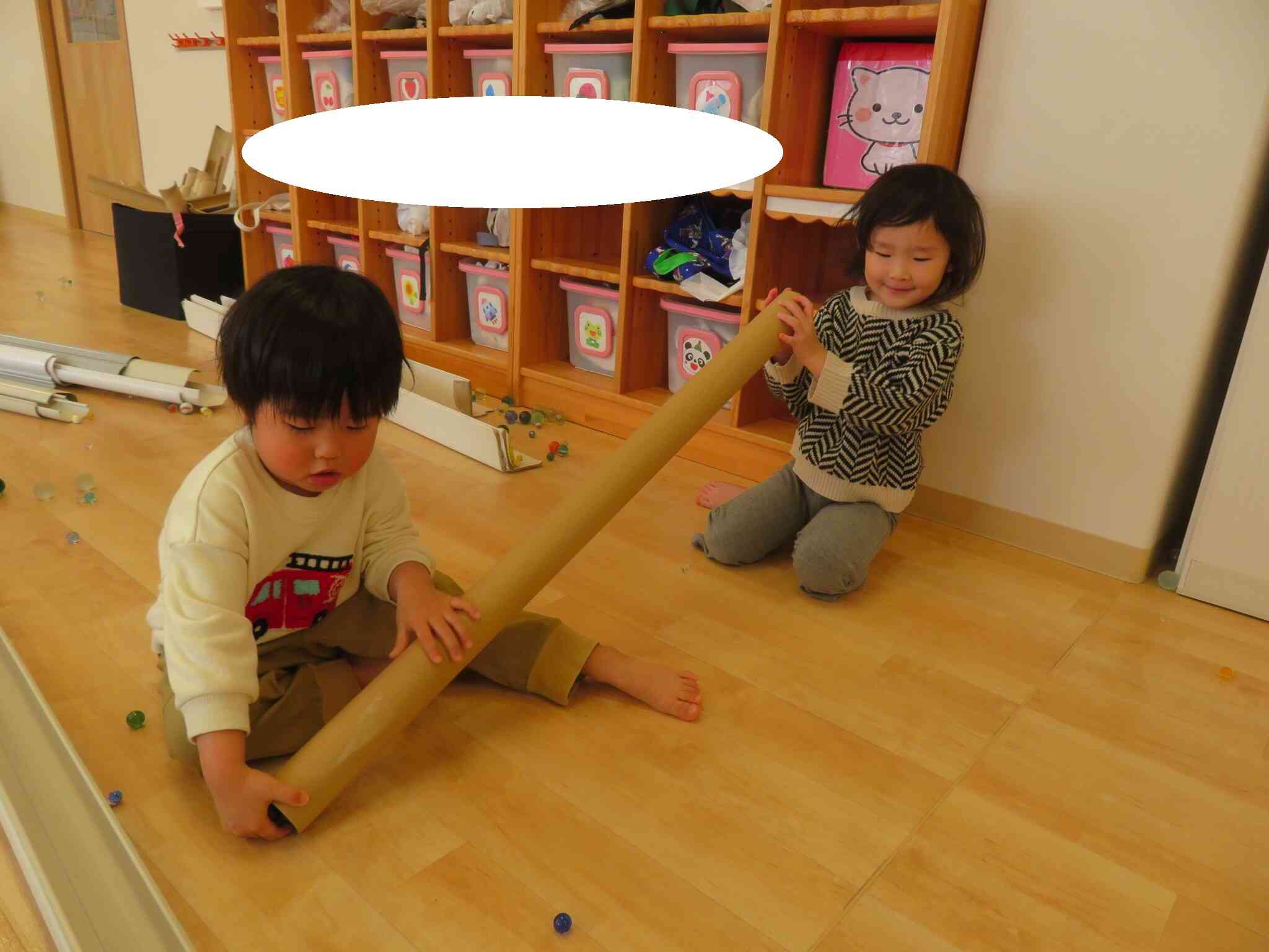 アーキペラゴミニ　ビー玉遊びをしたよ♪（２歳児）うさぎ組