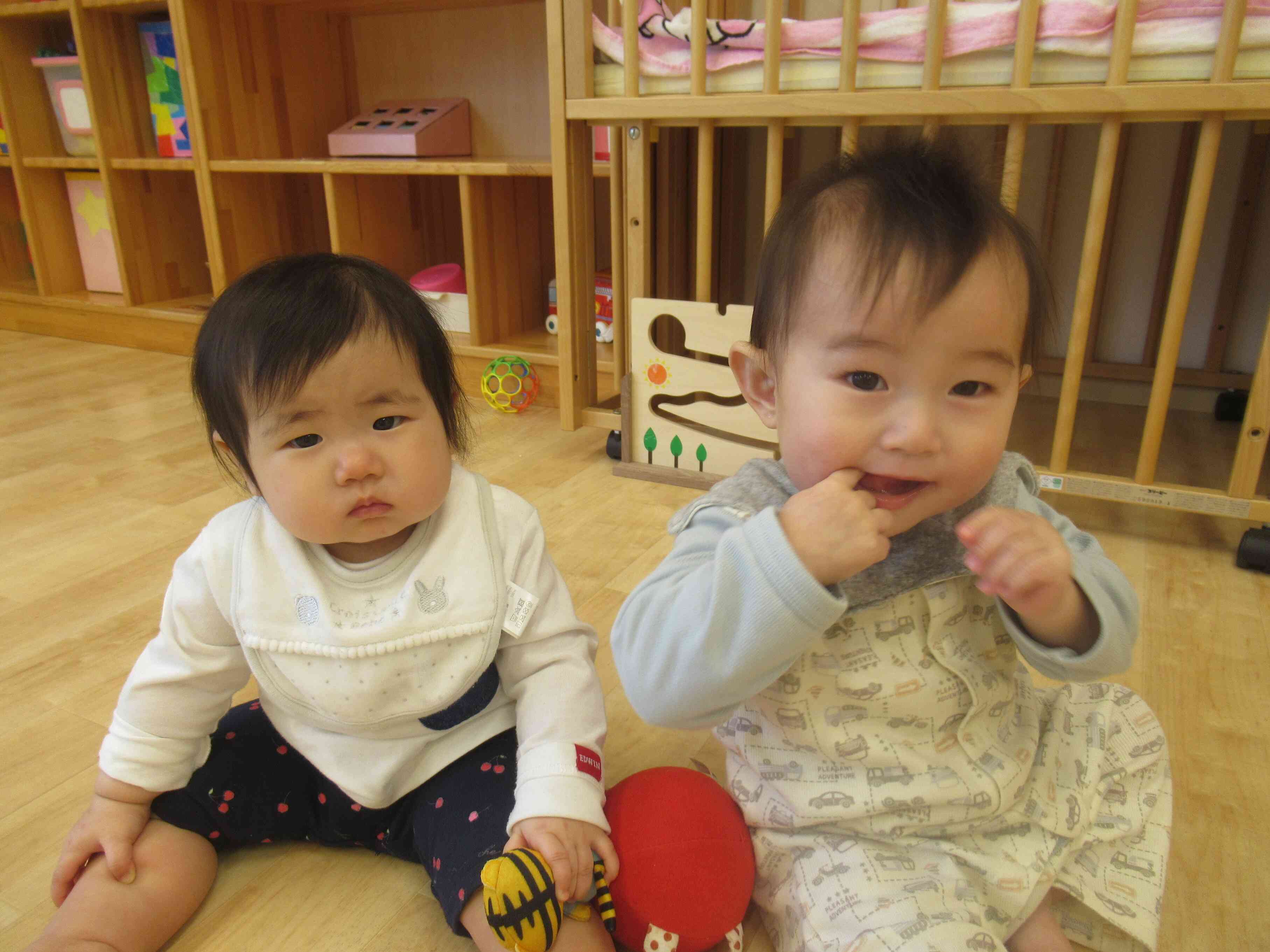 ♡ひよこ組に新しいお友だちが増えたよ（０歳児）♡