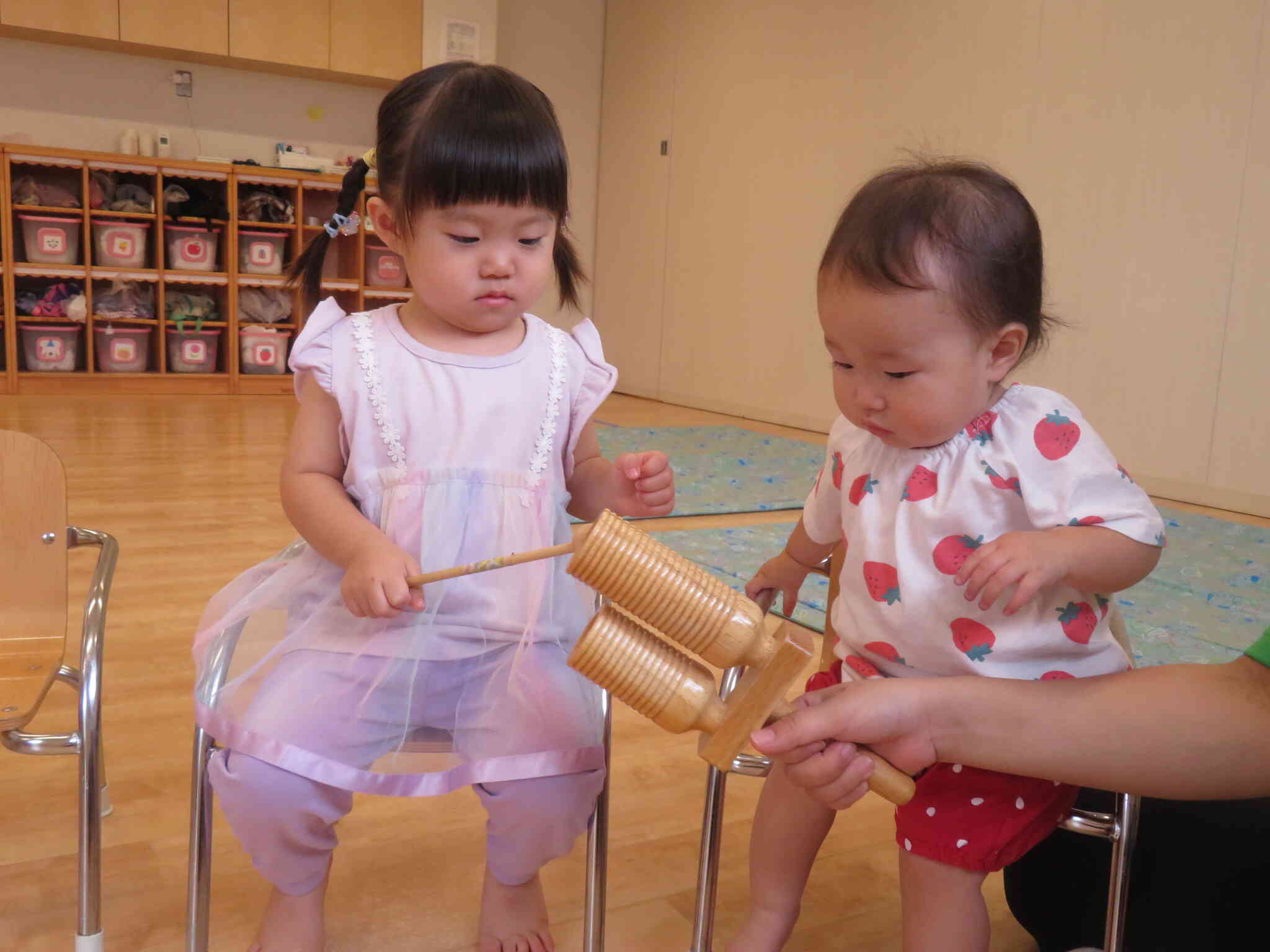 どんな音が鳴るかな～？？