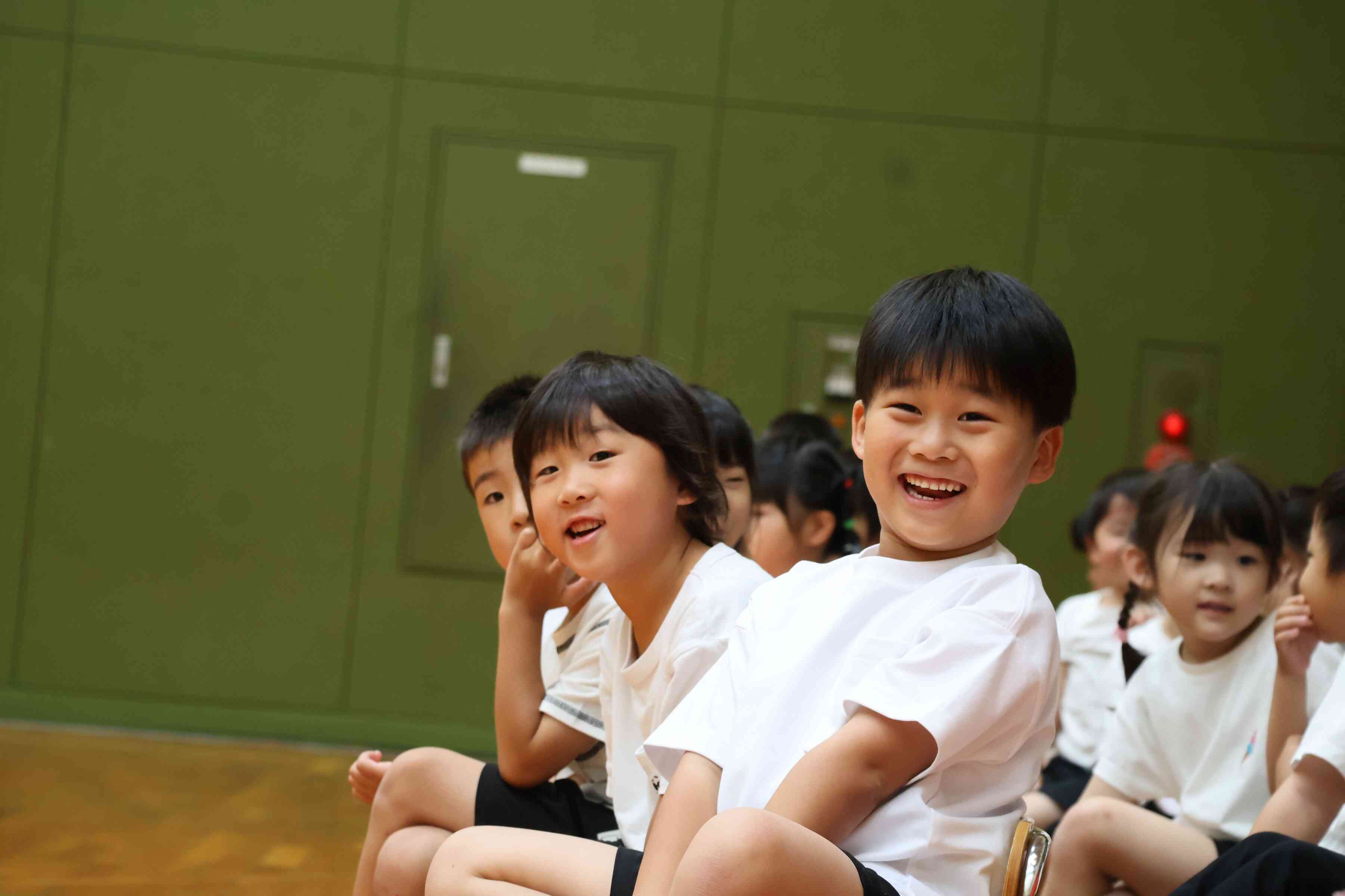 応援も楽しい5歳児さん☆いい笑顔☆