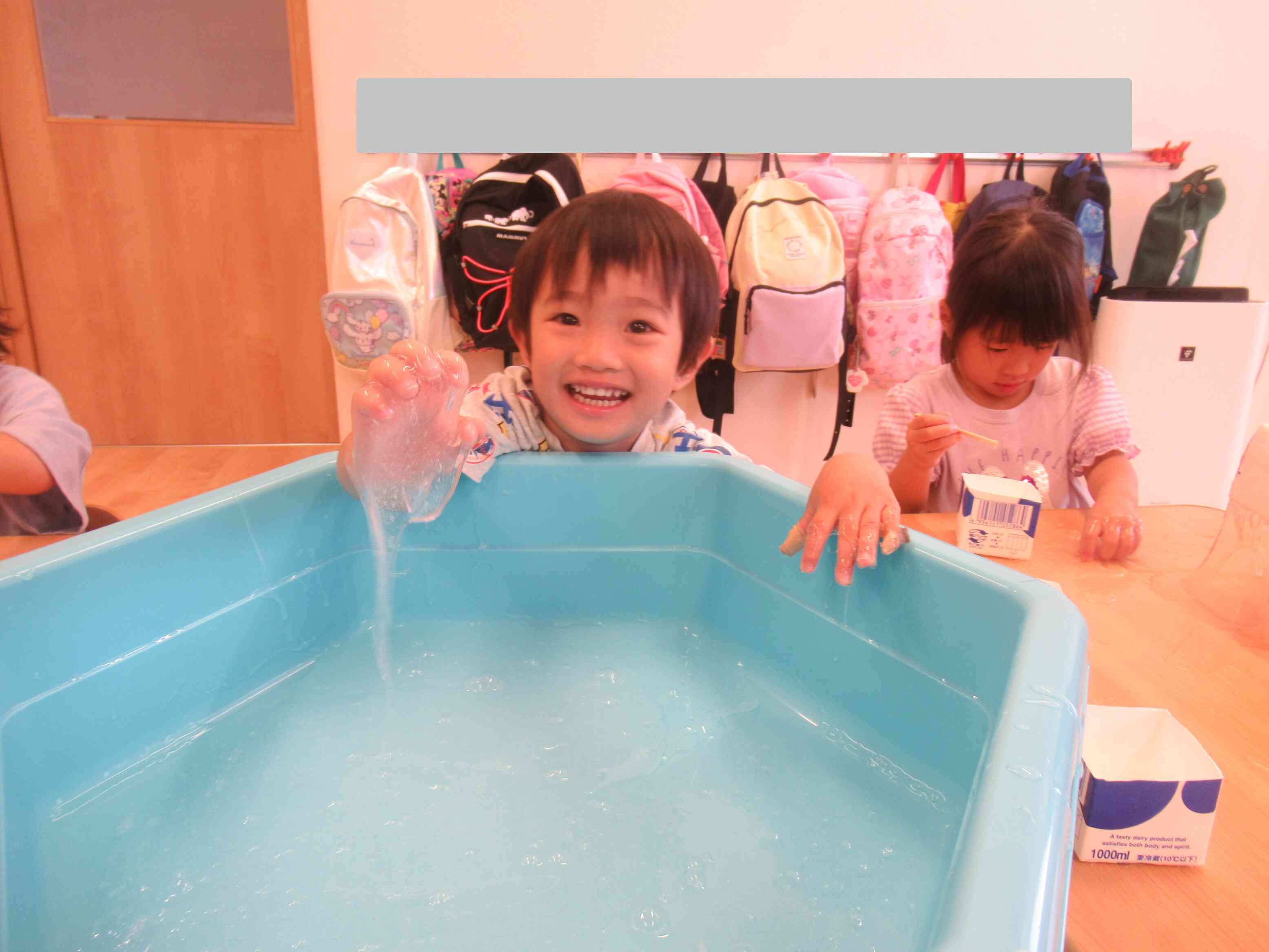 スライム遊びをしたよ☆(3歳児りす組)