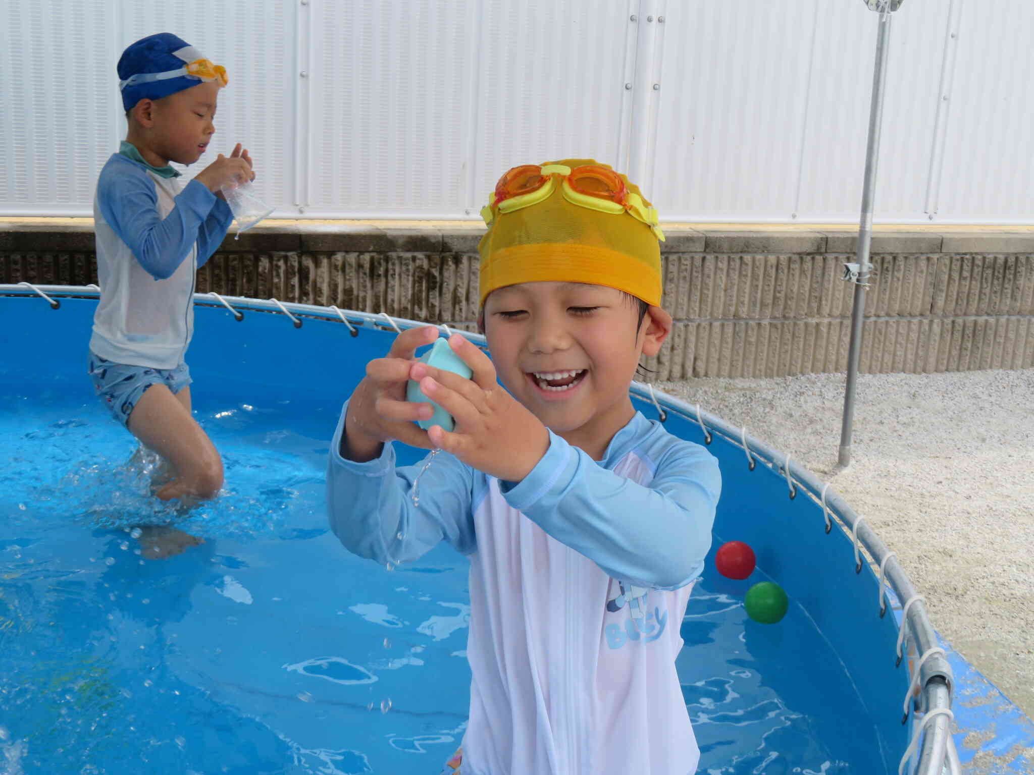 水風船楽しいな~☆