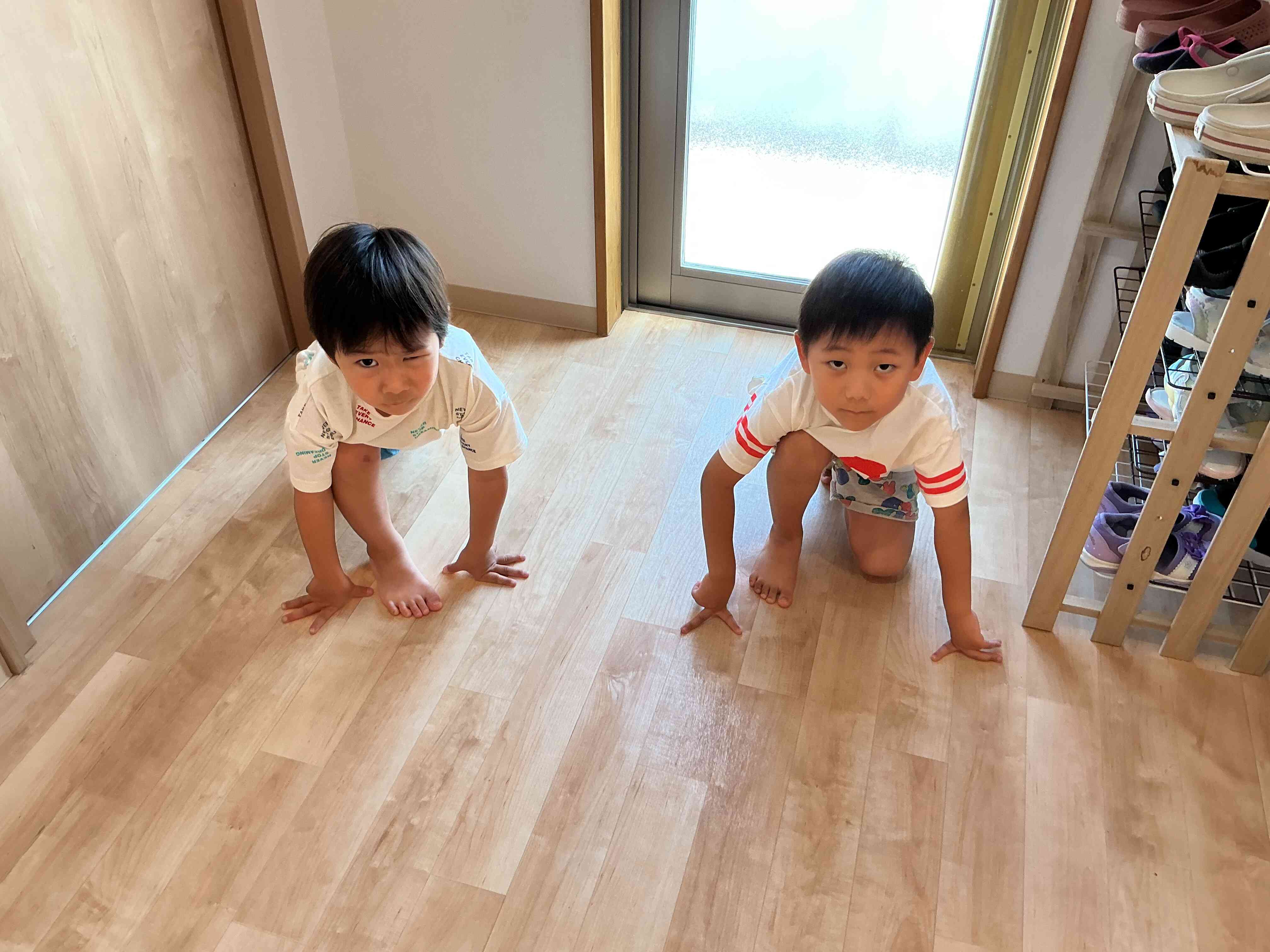 狩人役の2人☆走り出す準備万端です!
