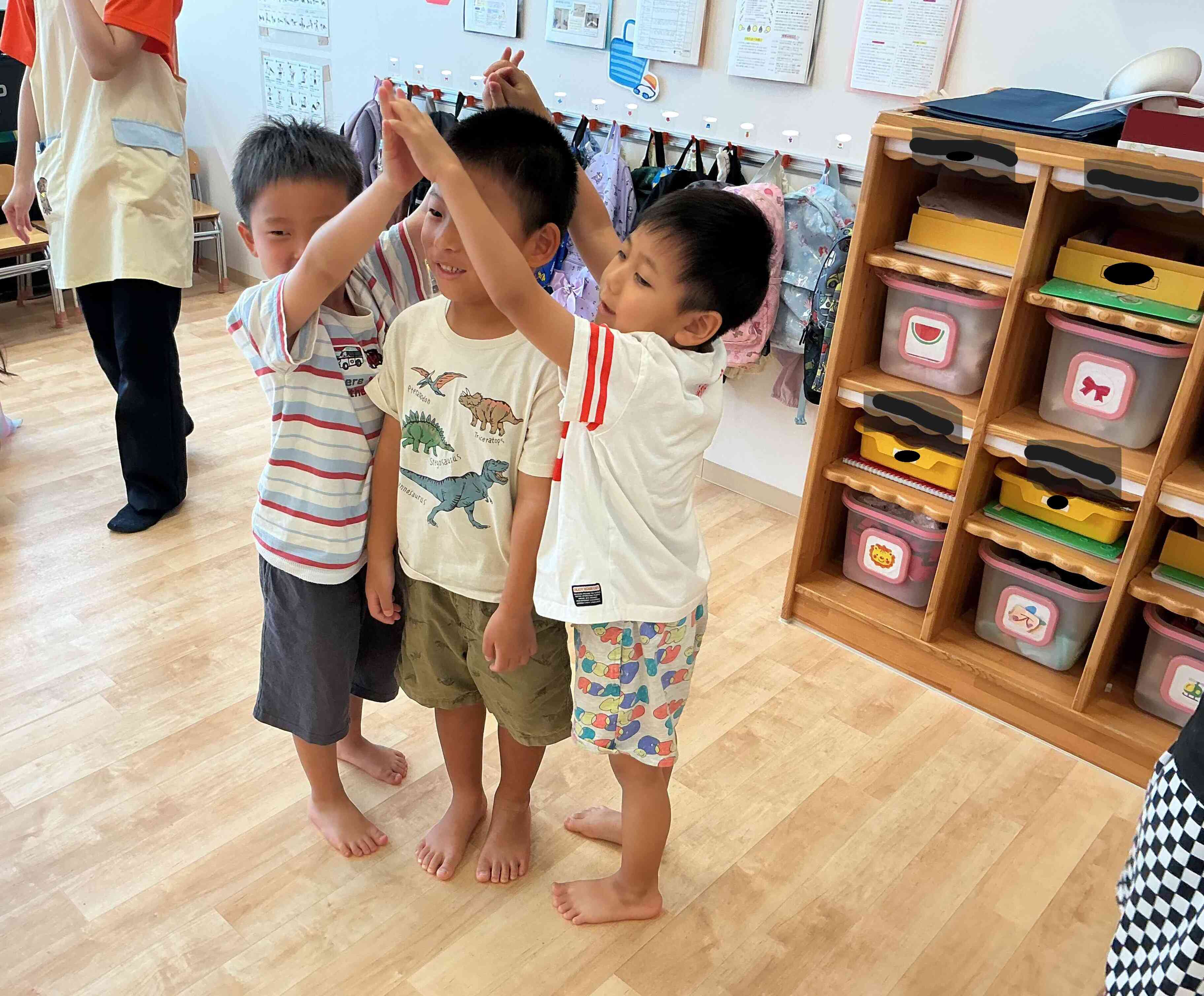 木とリスゲームをしたよ☆　５歳児（きりん組）