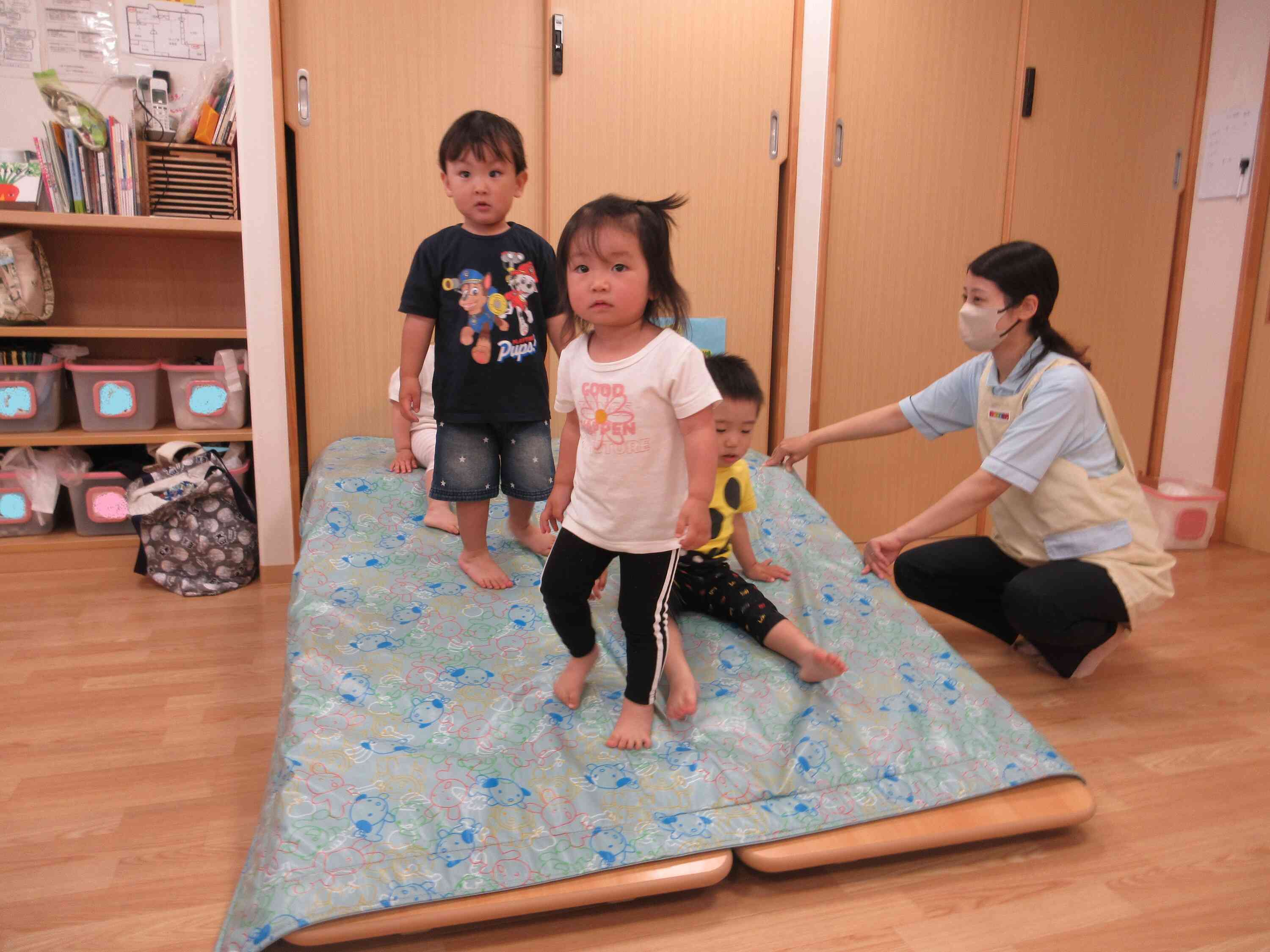 ダイナミックに滑るお友だちも・・・♪